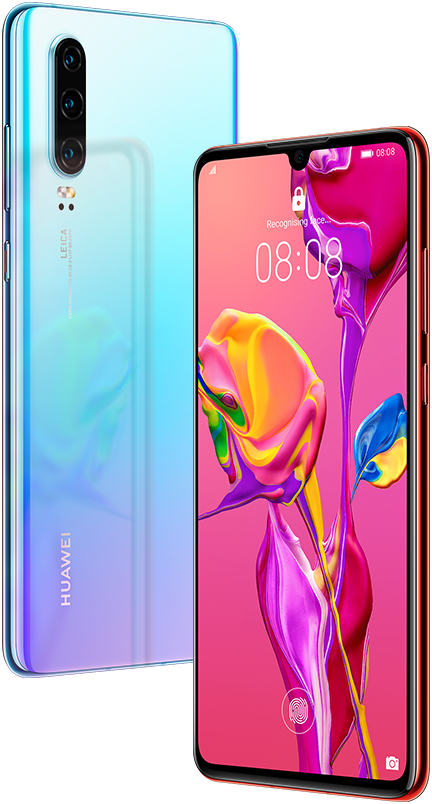 Huawei Phones Blue And Red
