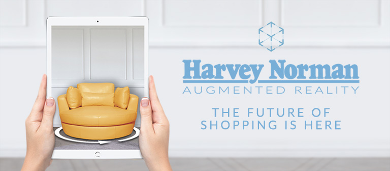 Harvey Norman Augmented Reality Banner