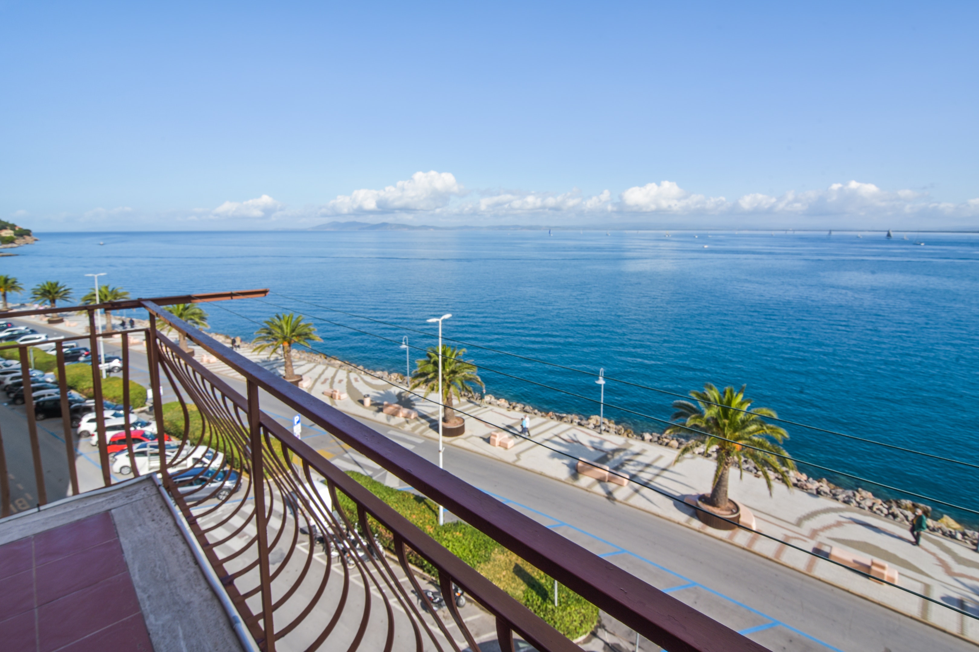 Wohnung mit 2 Schlafzimmern in Porto Santo Stefano 80 m vom Strand entfernt mit Meerblick möbliertem Balkon und Wifi