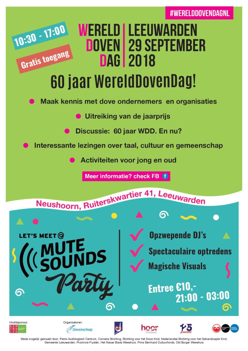 Zaterdag 29 september WereldDovenDag in Leeuwarden!