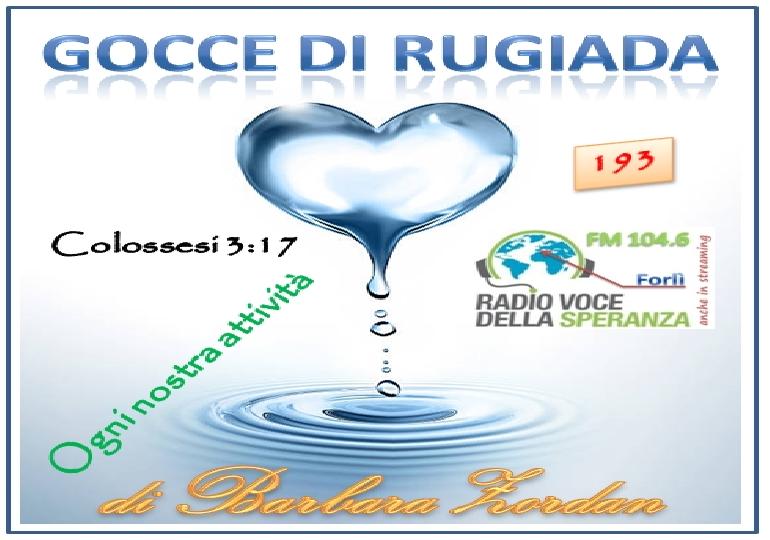Gocce di Rugiada 193 (Ogni nostra attività)