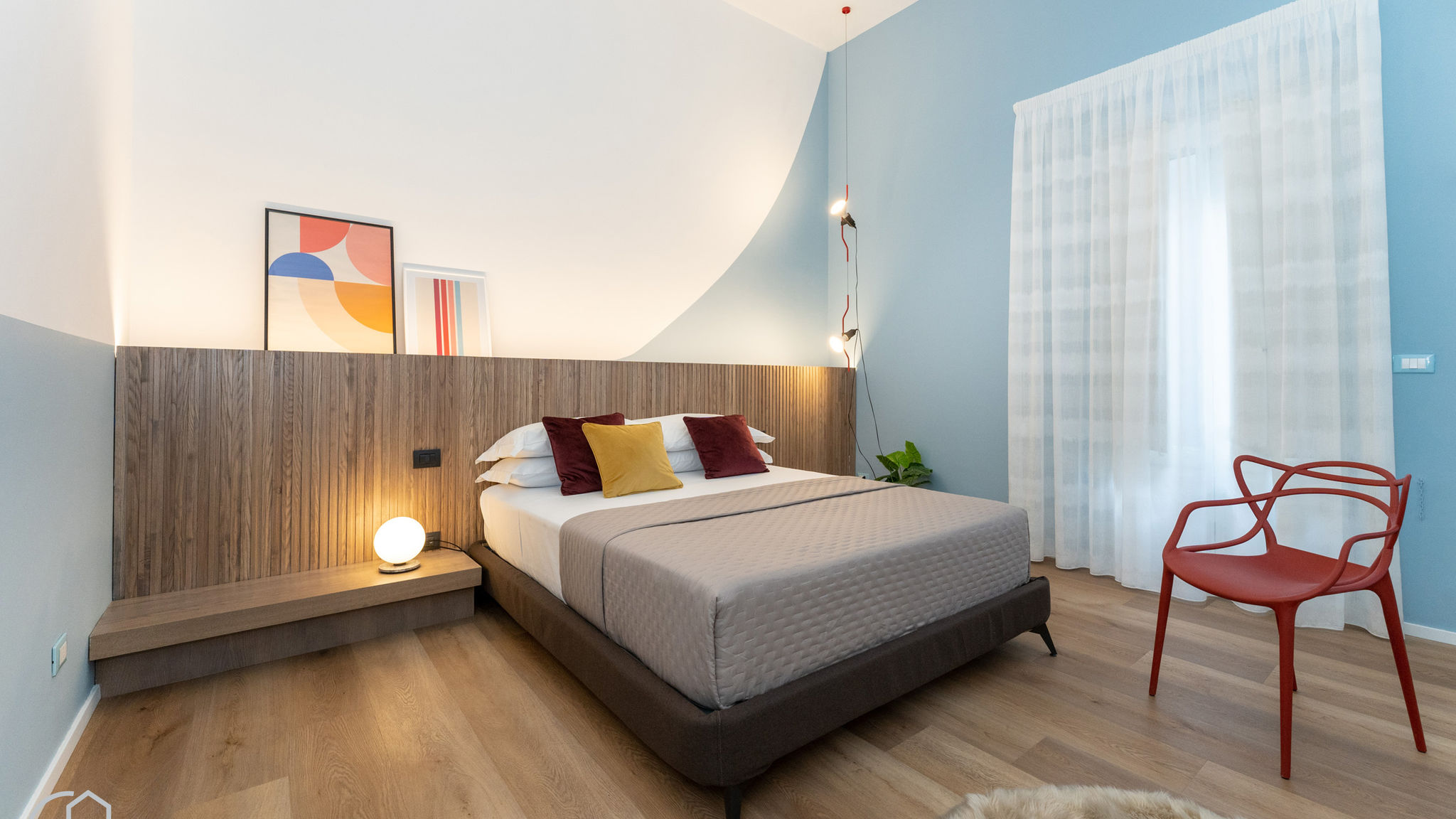 Modern House Province - Sky Blue Room