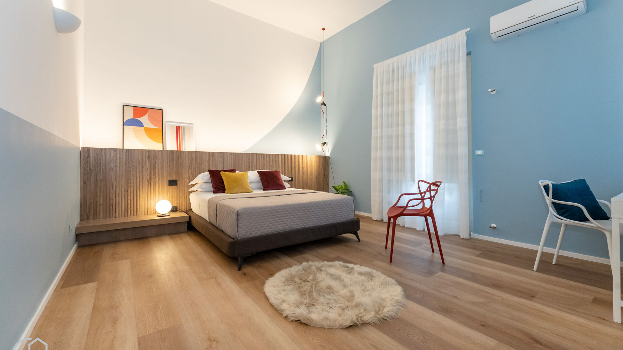 Modern House Province - Sky Blue Room