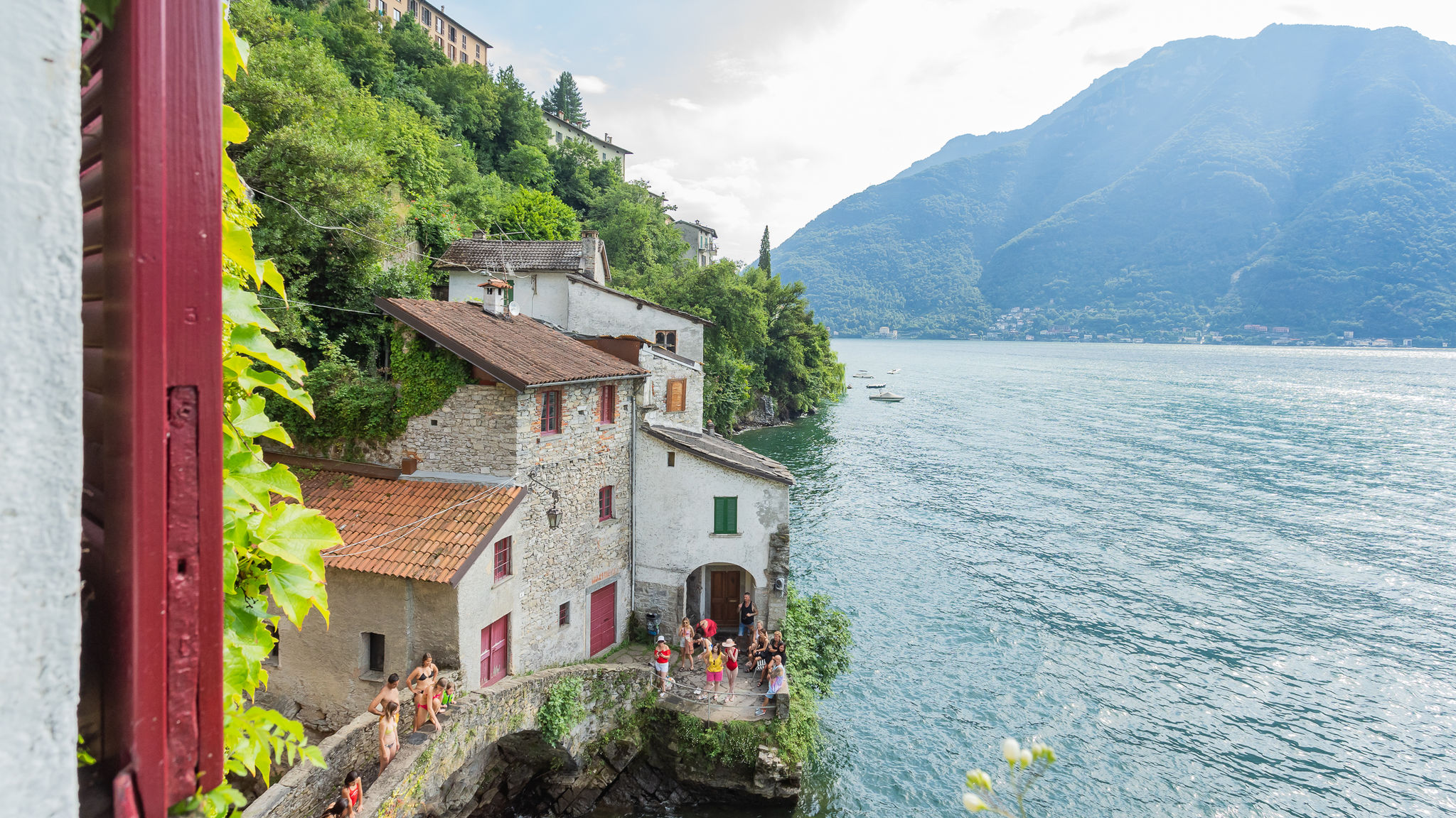 RentAllComo Nesso Terrace on Orrido di Nesso Waterfall 