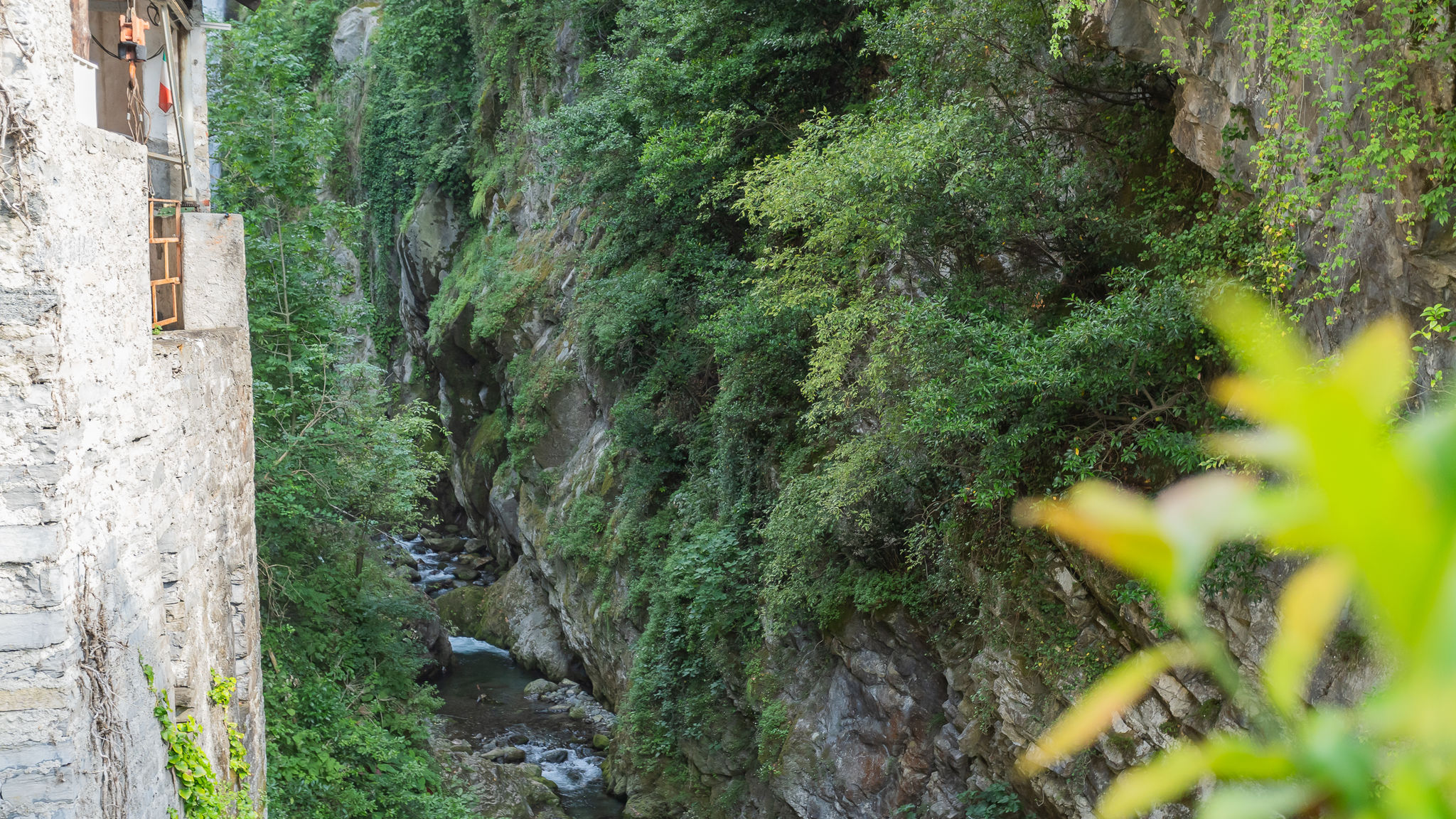 Italianway Nesso Terrace on Orrido di Nesso Waterfall 