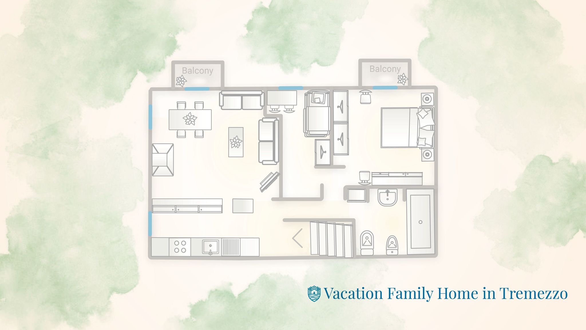 Vacation Family Home in Tremezzo