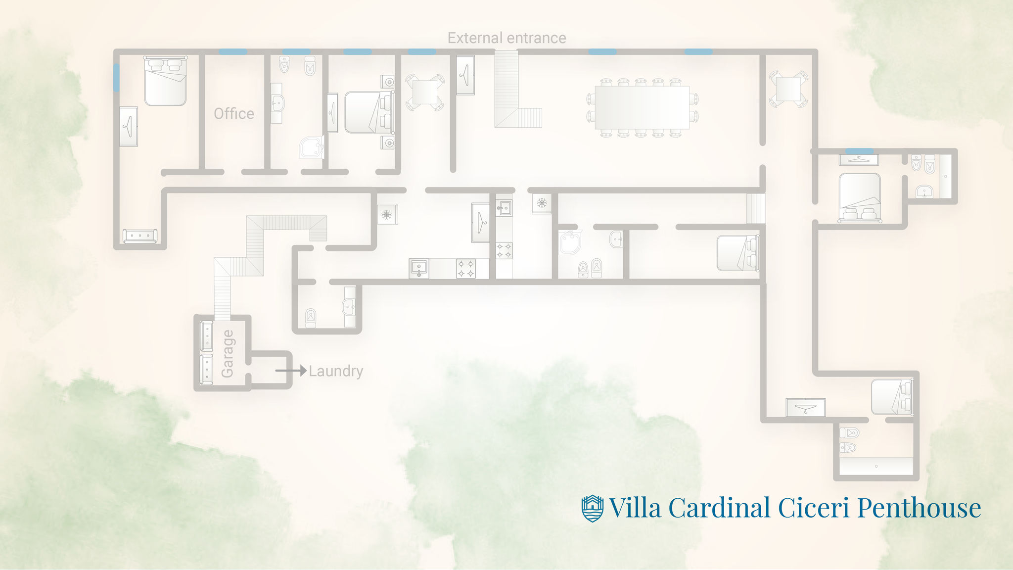 Villa Cardinal Ciceri - Penthouse Apartment
