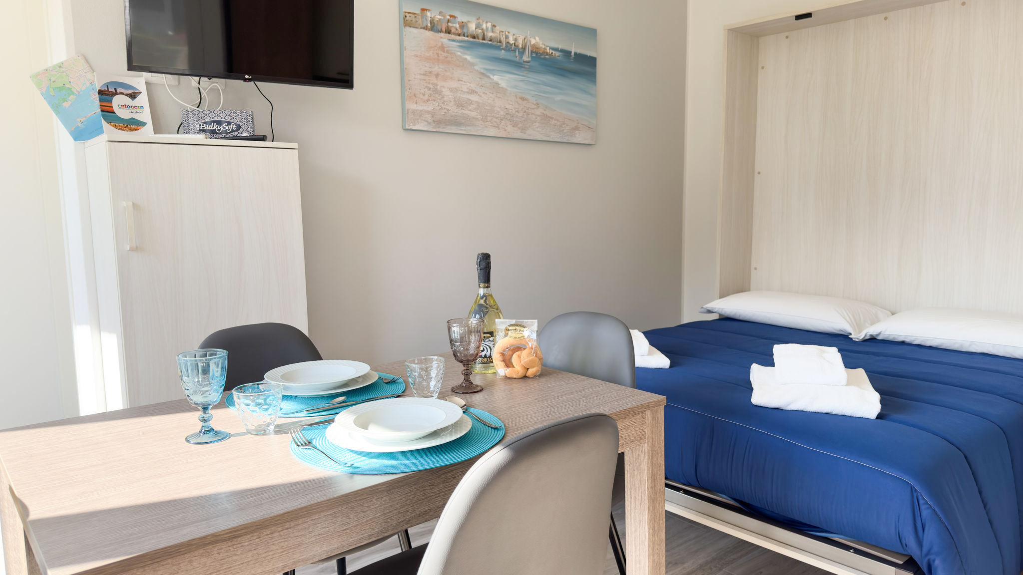 CA.SA CHECK Chioggia Onda Blu House by Ca-Sa Check