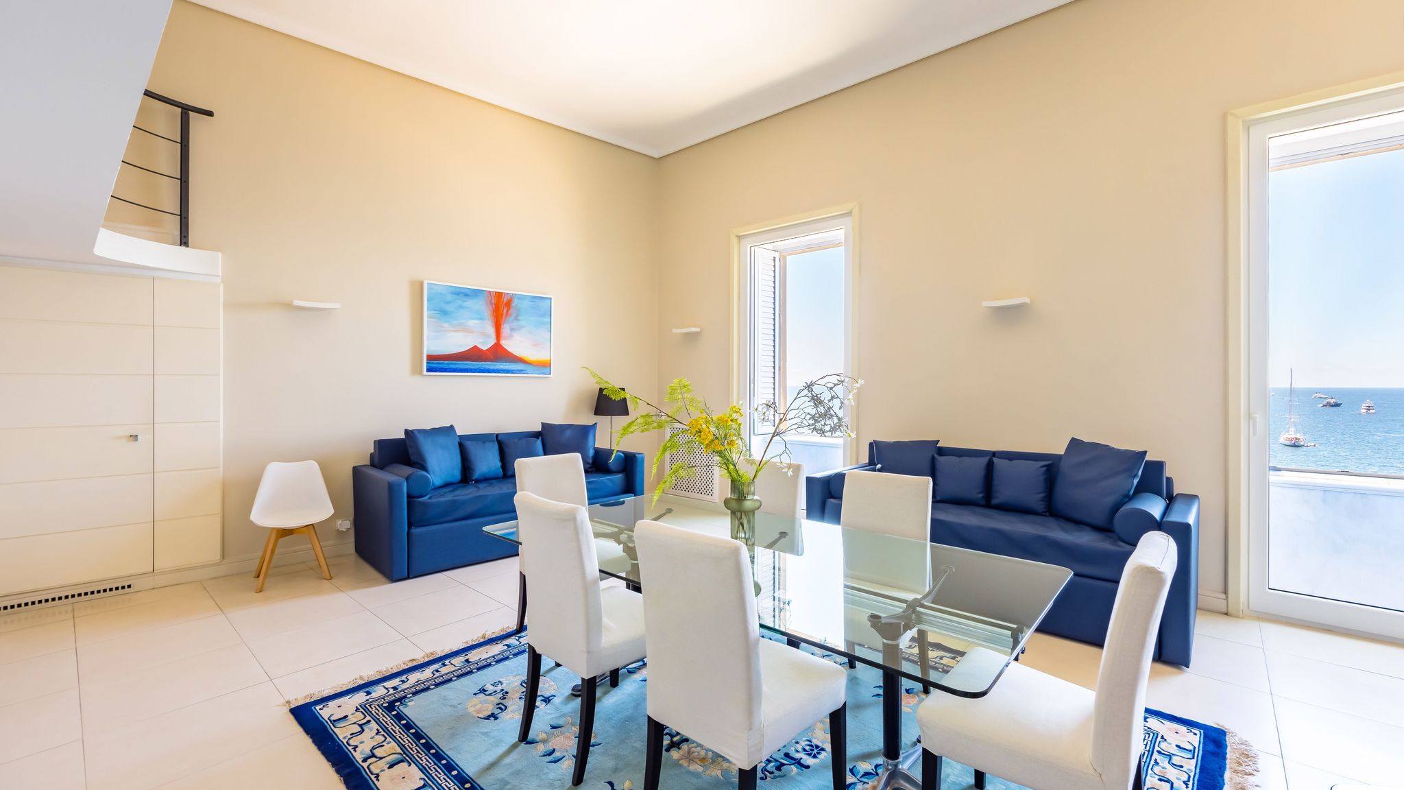 Italianway Napoli Blu Breeze on Seafront with parking