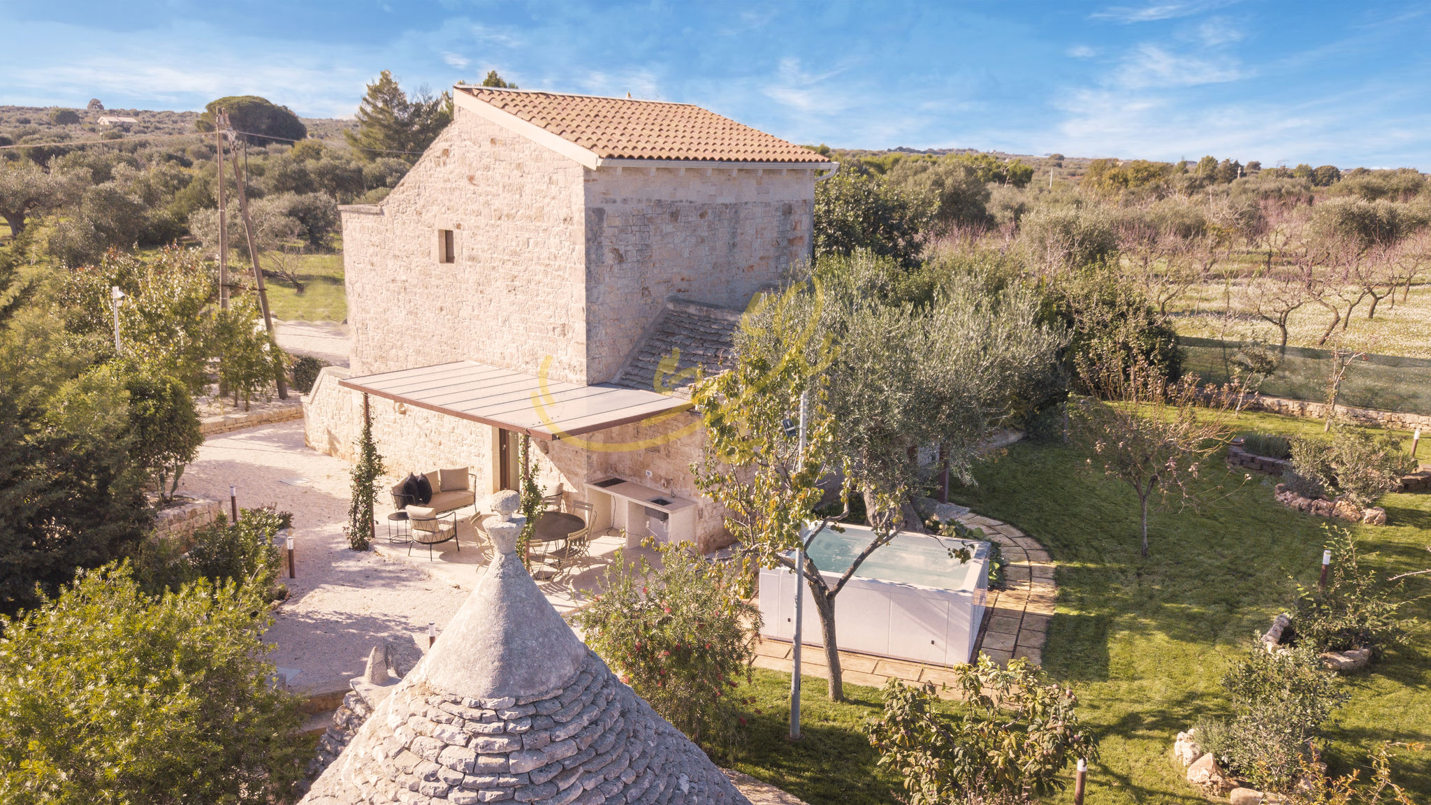 Italianway Castellana Grotte TD Torretta San Procopio Stone house with Pool