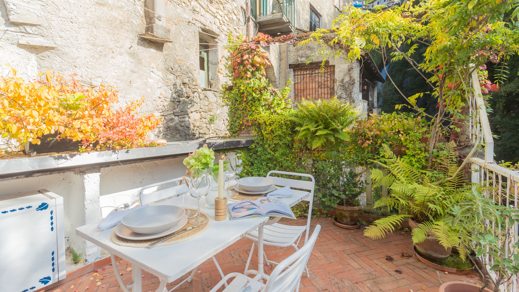 Italianway Nesso Terrace on Orrido di Nesso Waterfall 