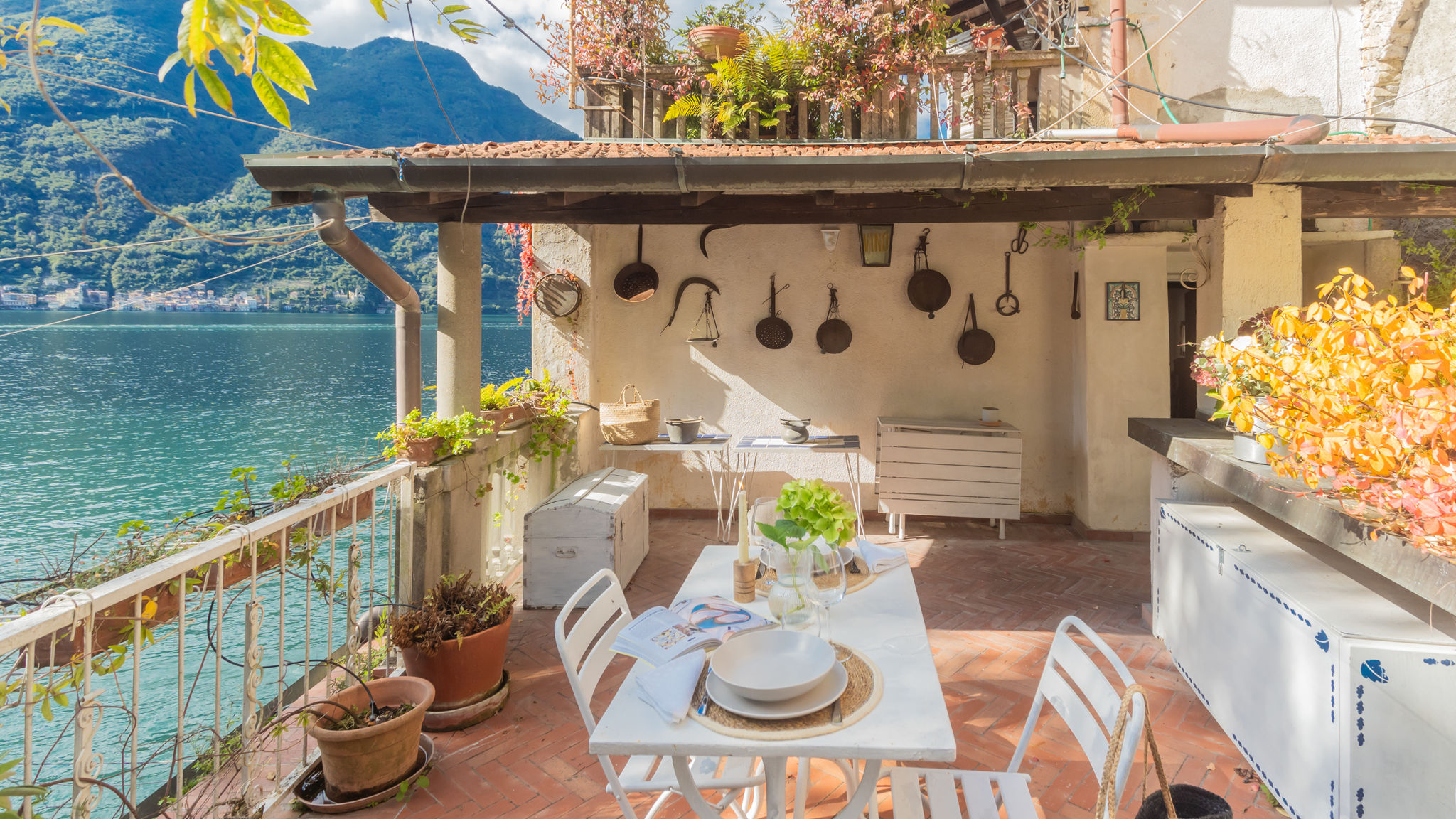 Italianway Nesso Terrace on Orrido di Nesso Waterfall 