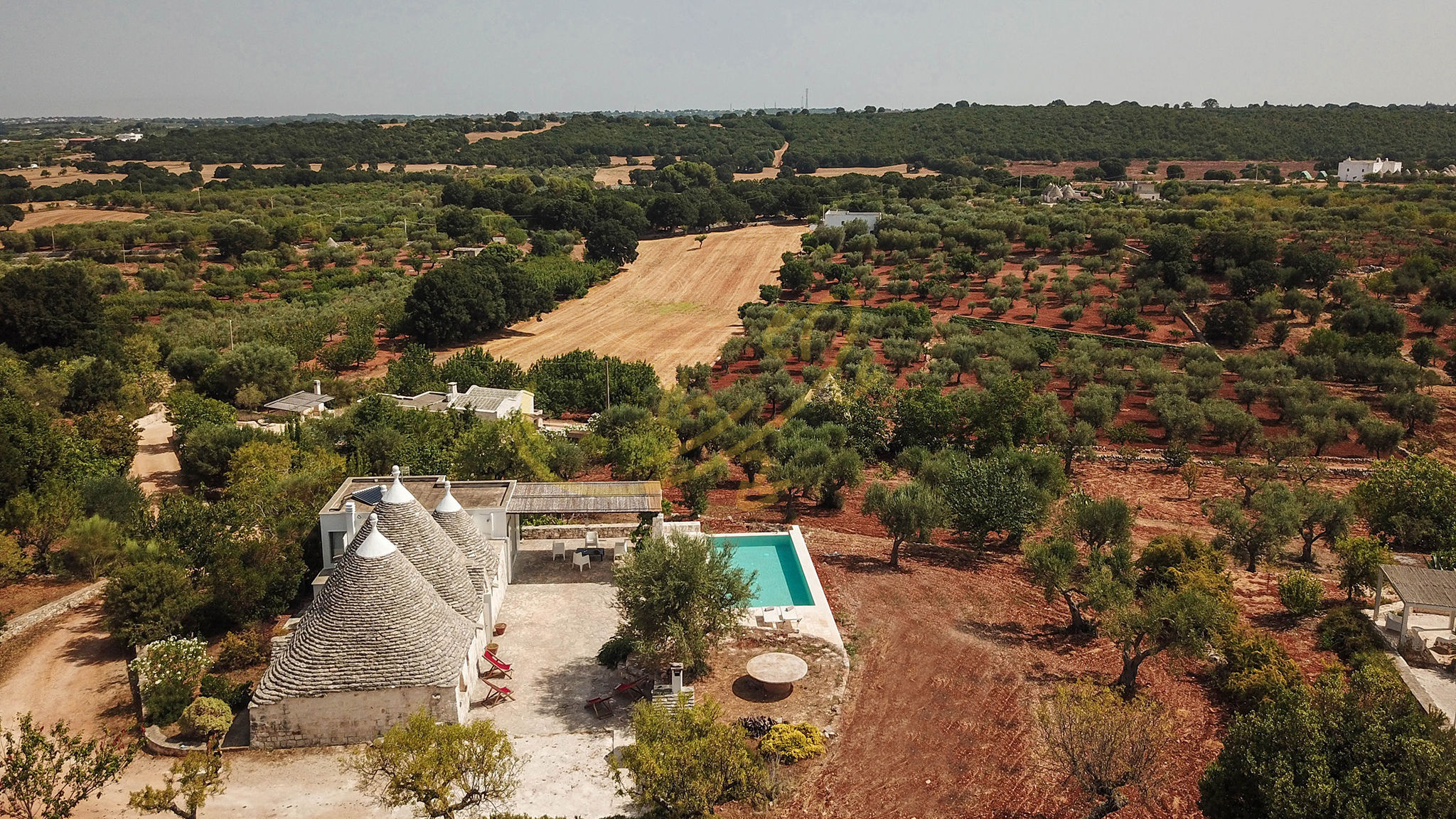 Trulli e Dimore Property Management Monopoli TD Trulli Terralta Panoramic Pool Over Countryside