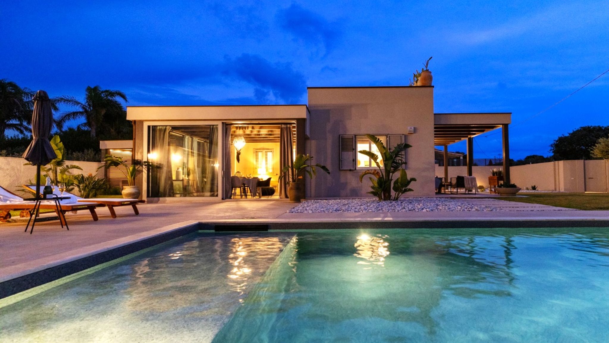 SicilyMyHome Ispica Villa Olive & Champagne con piscina privata 