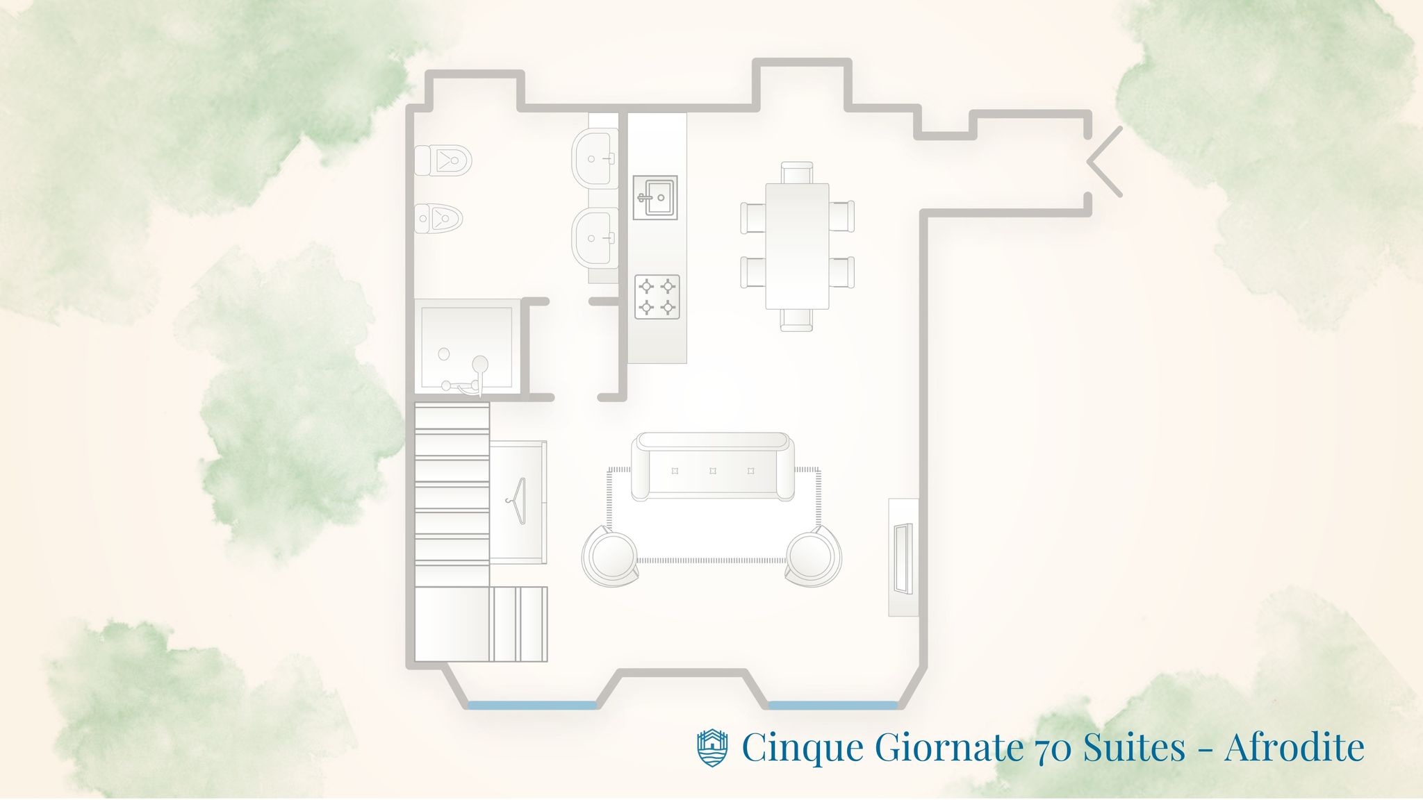 RentAllComo Como Cinque Giornate 70 Suites - Afrodite