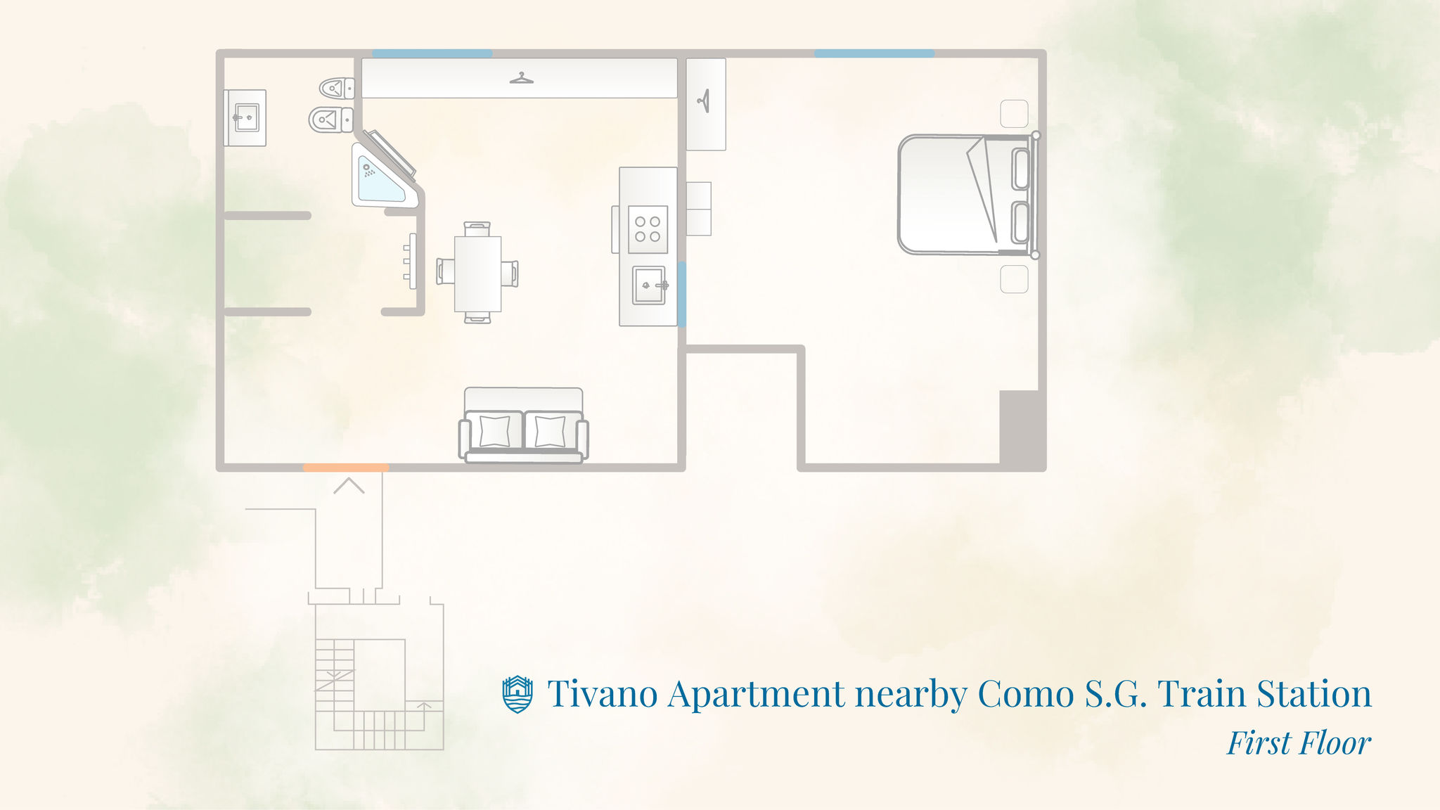 Italianway Como Simar Apartments nearby Como S.G. Train Station