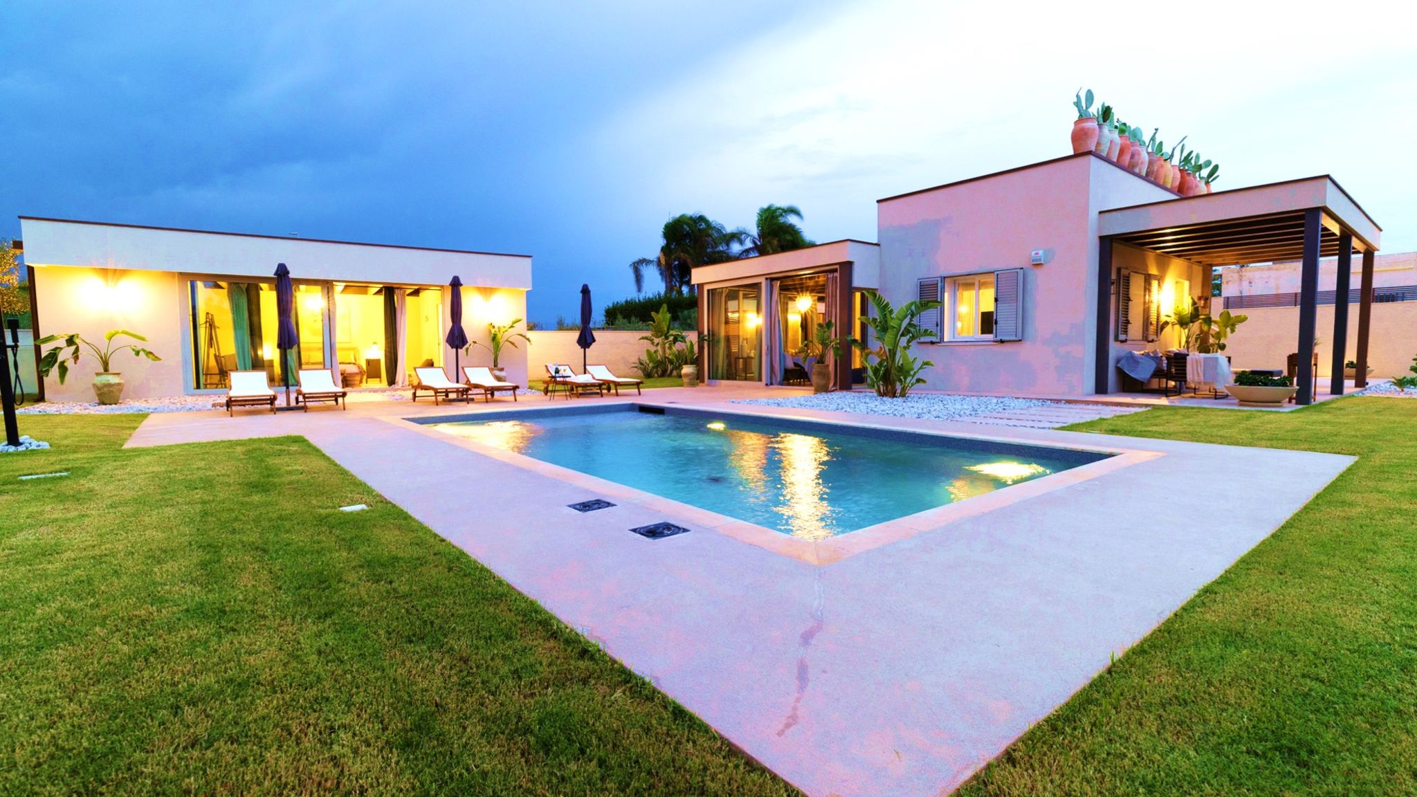 SicilyMyHome Ispica Villa Olive & Champagne con piscina privata 