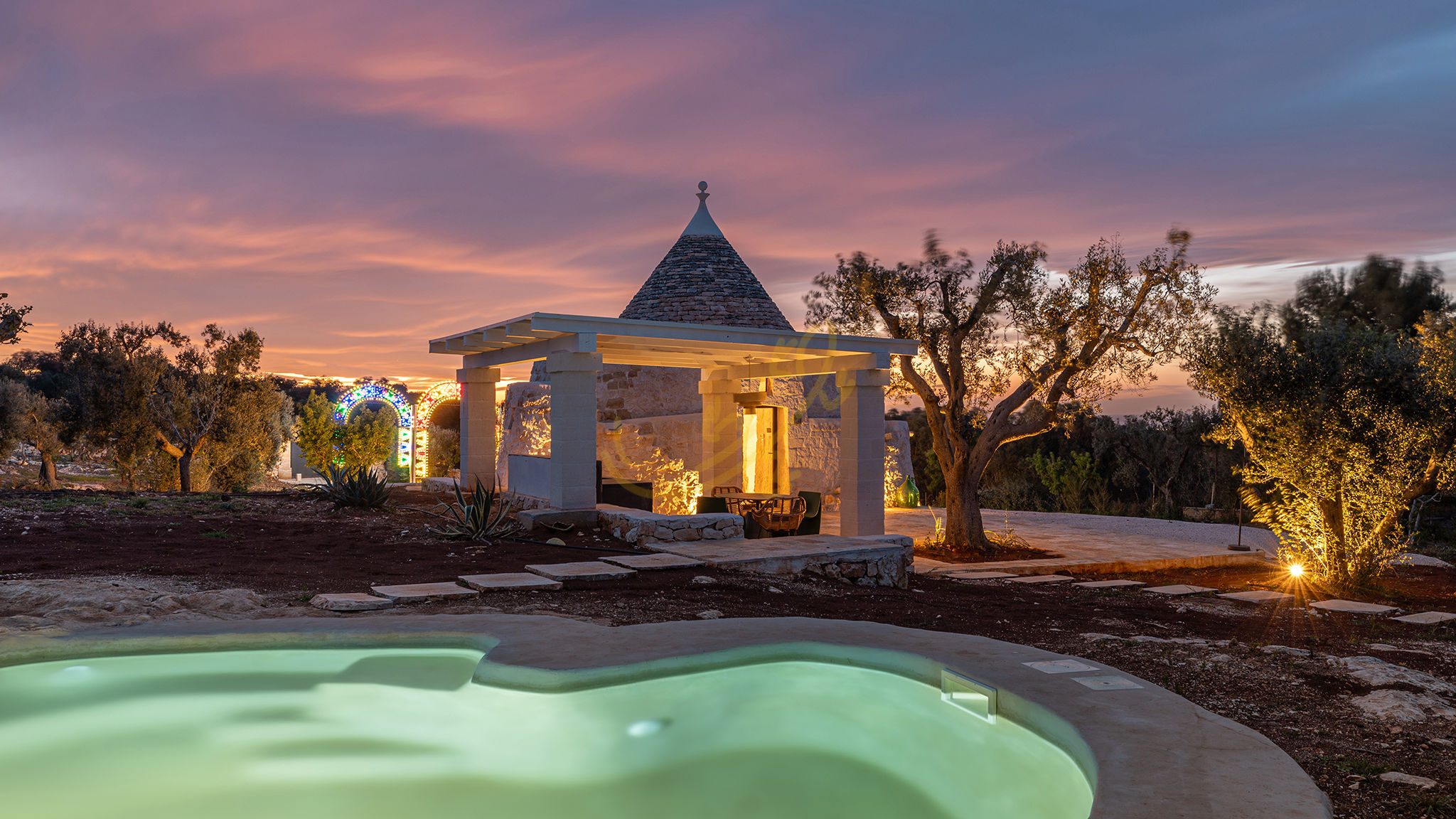 Trulli e Dimore Property Management Ostuni TD ApulianRetreat Sea view trullo with heated pool