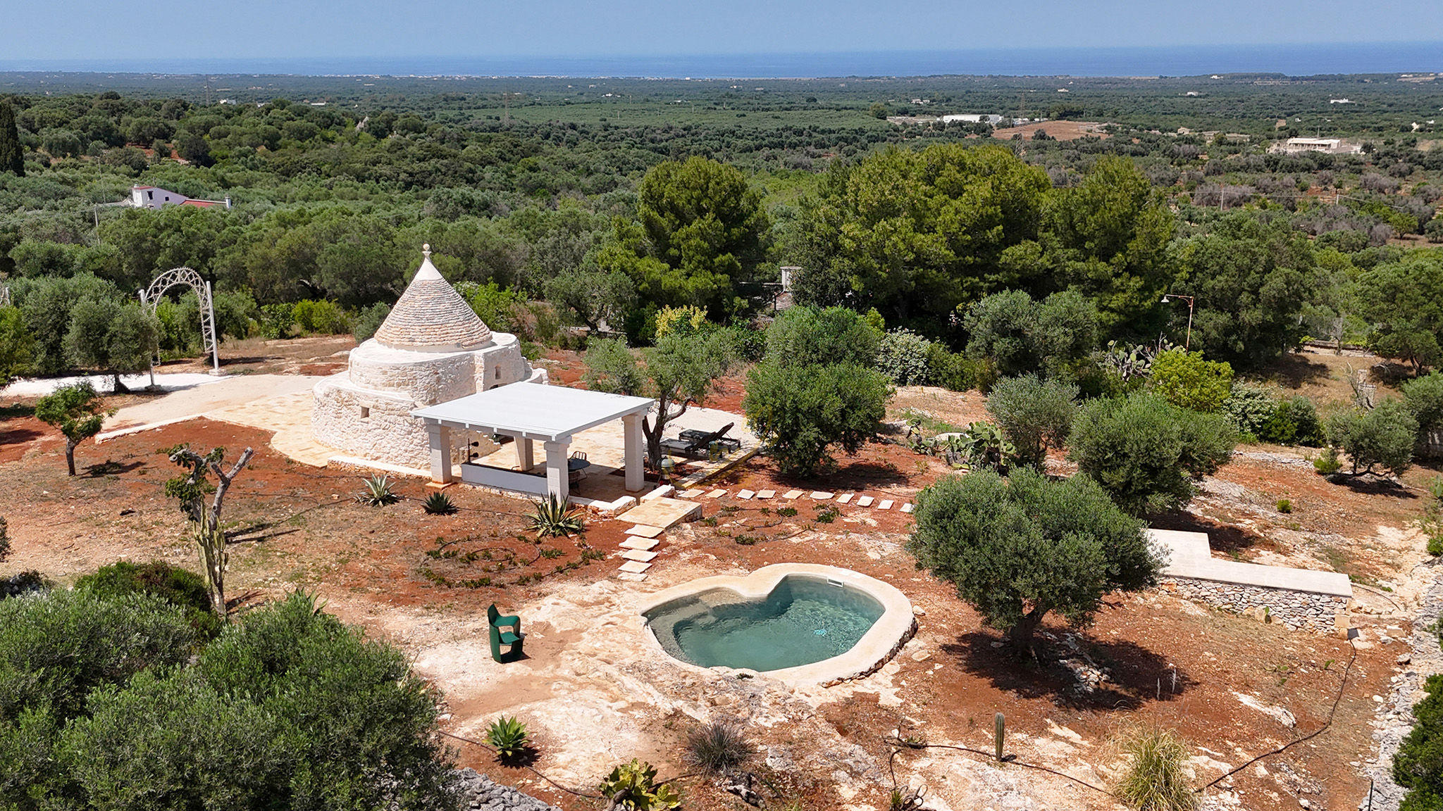 Trulli e Dimore Property Management Ostuni TD ApulianRetreat Sea view trullo with heated pool