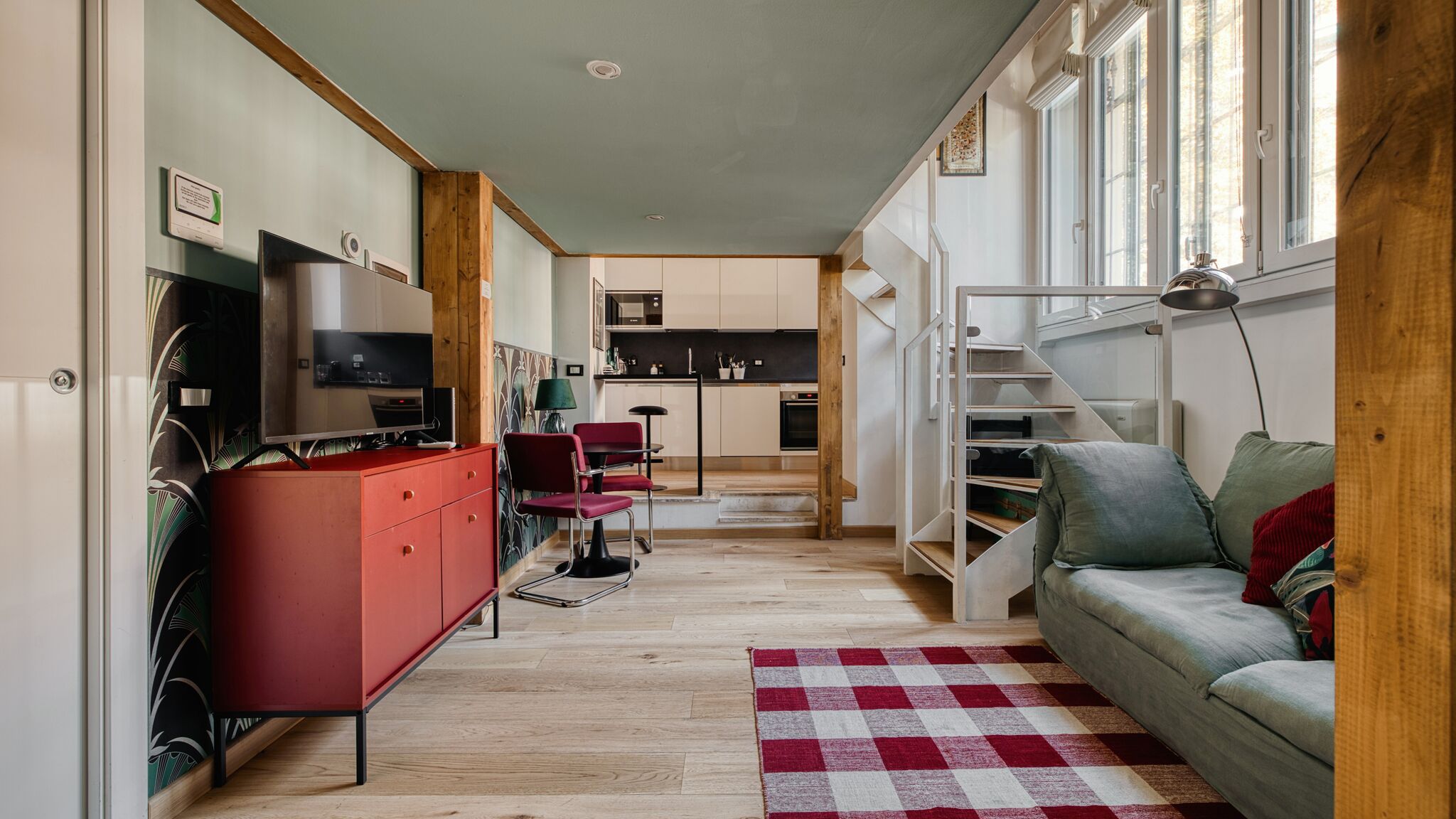 Italianway Milano Two Apartments Combined into One Space; 8 people