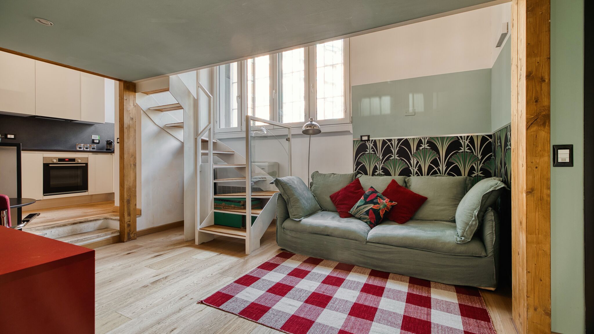 Italianway Milano Two Apartments Combined into One Space; 8 people