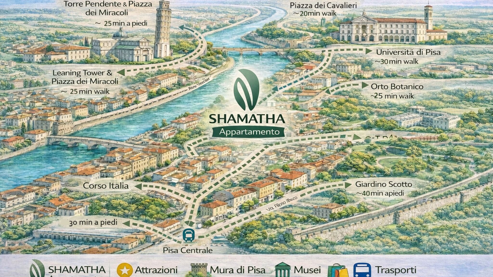 NamaStays Experience Pisa Shamatha Apartment