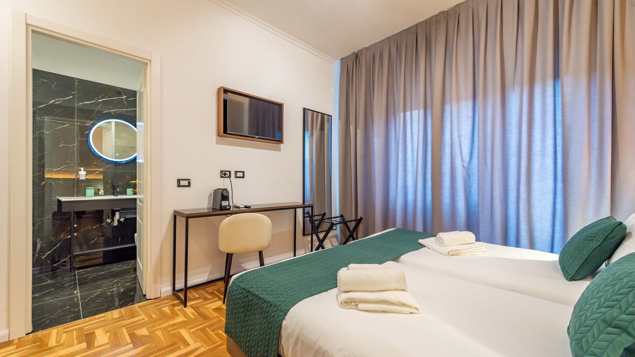 Italianway Roma Relais Pamphili matrimoniale letti singoli