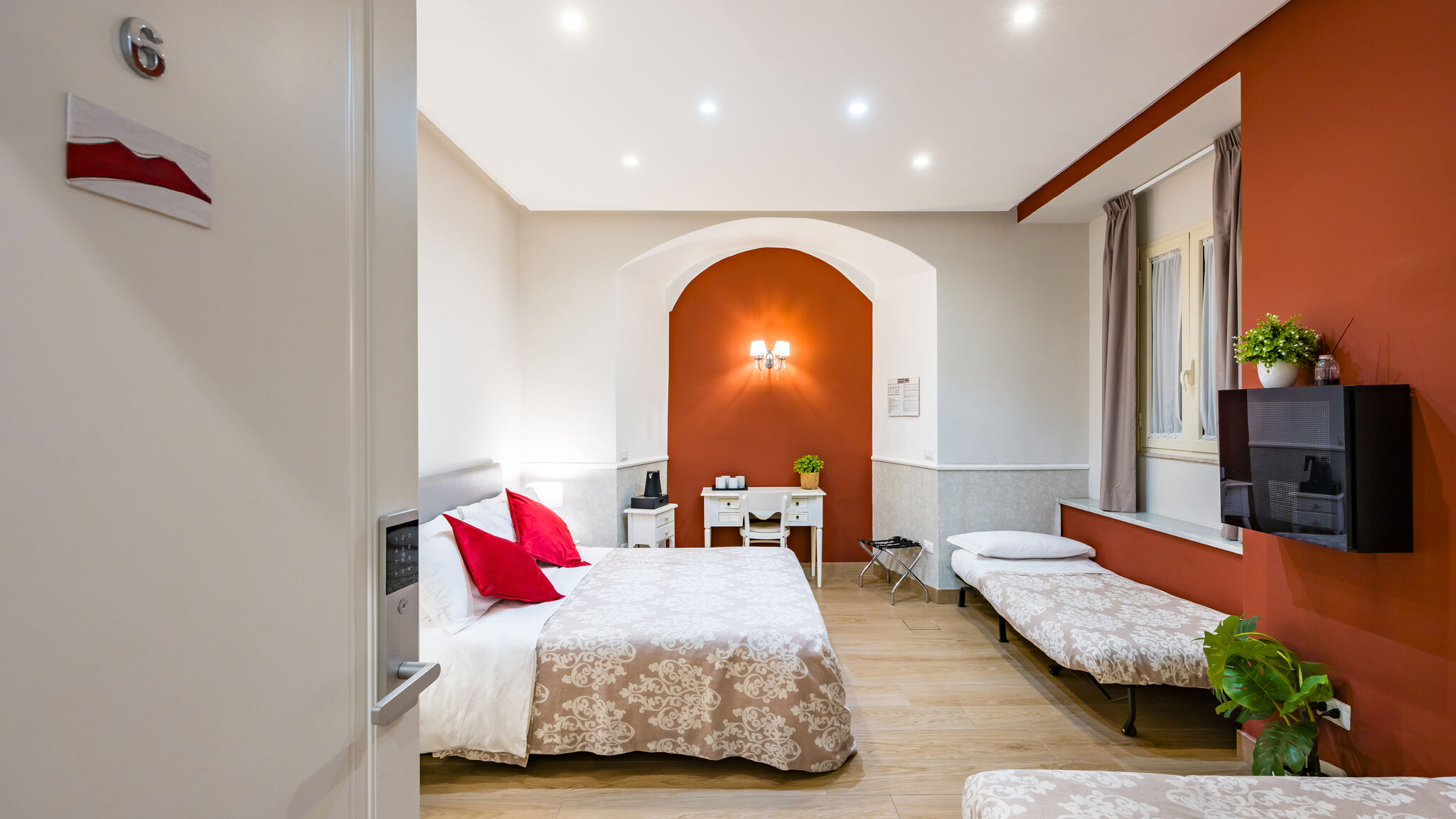Italianway Napoli Residenza Matilde - Camera 6 "Rosso Lava"