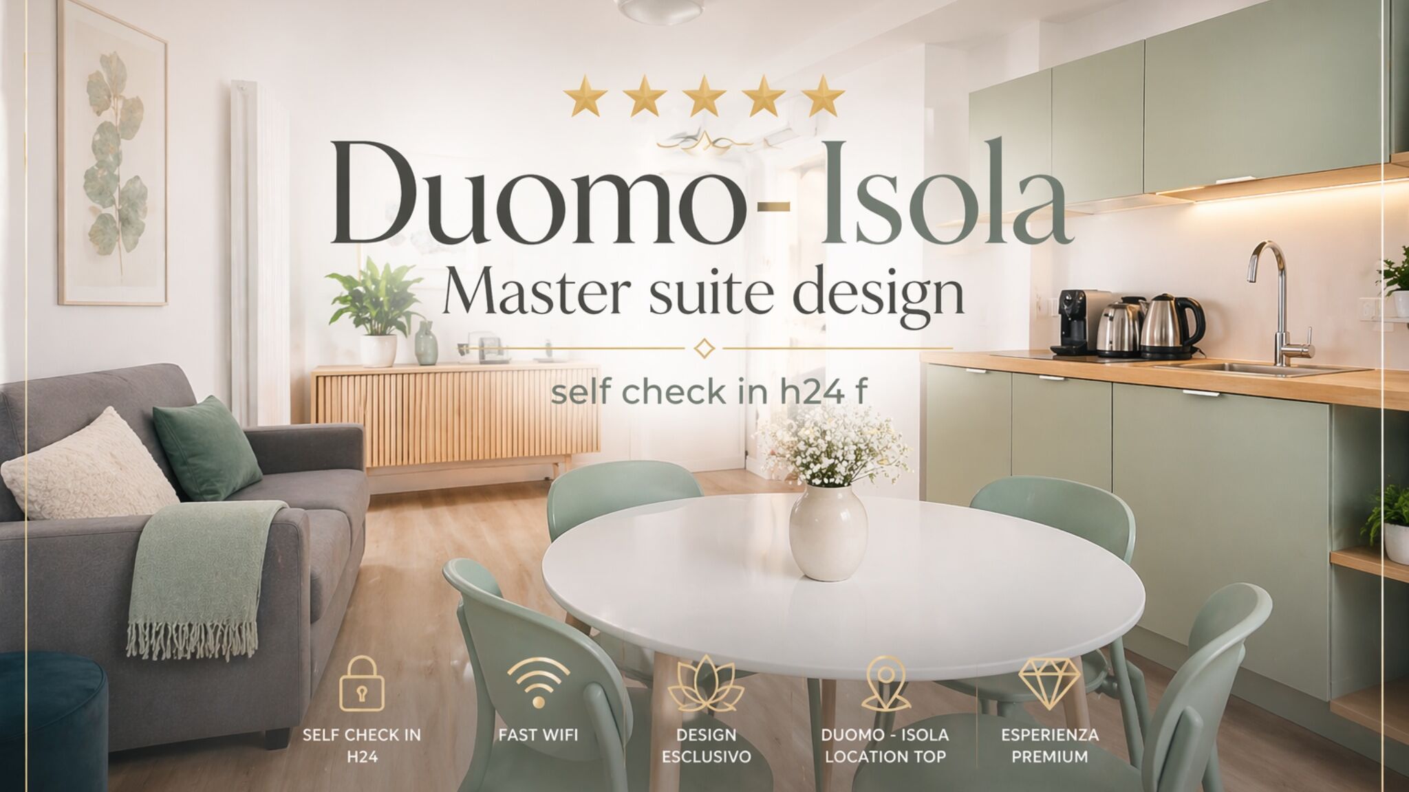 Italianway Milano [Duomo-Isola] Home design-self check-in 