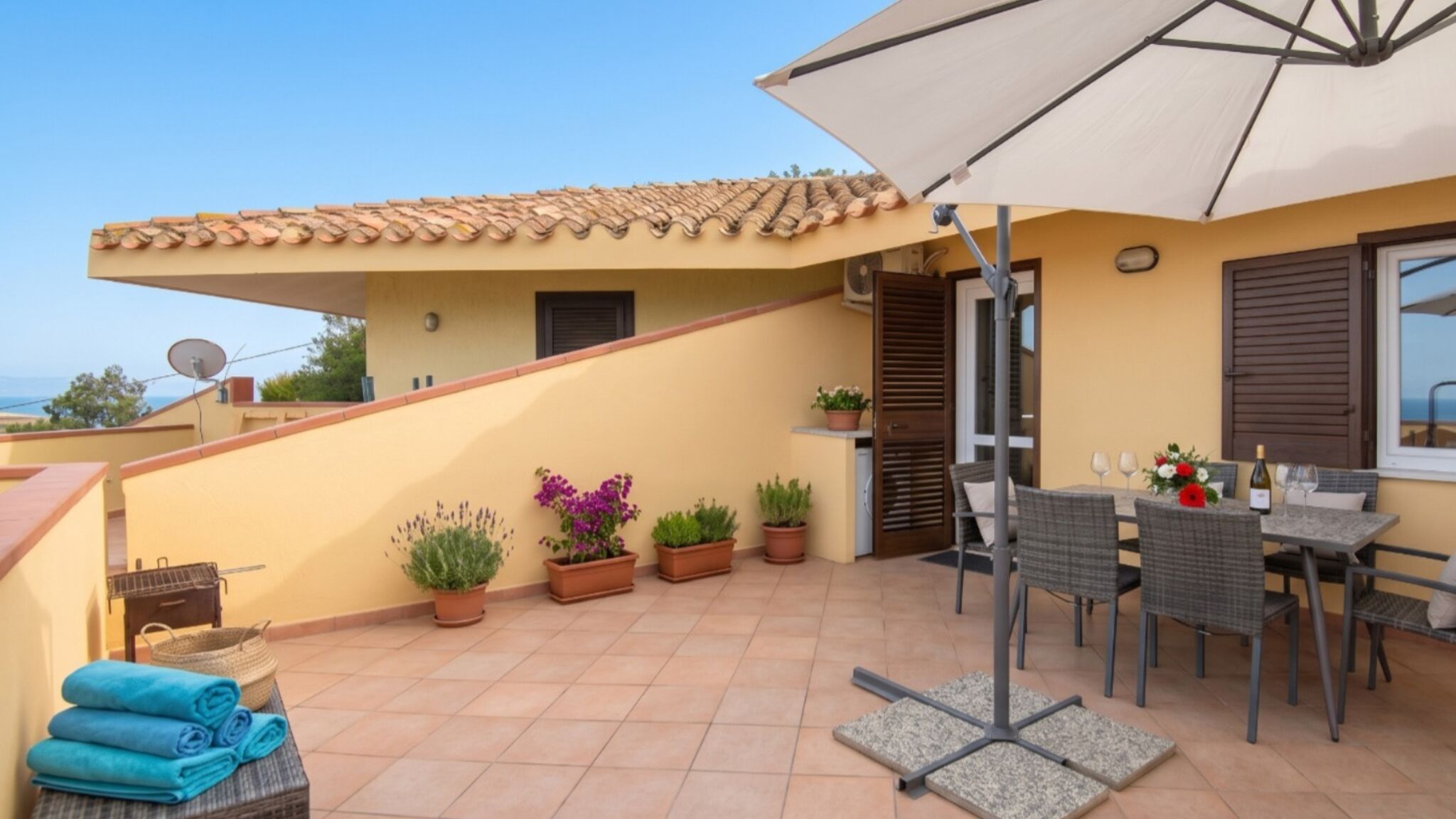 Welcomely Muravera Villa Paola - Panoramic Seaview Terrace