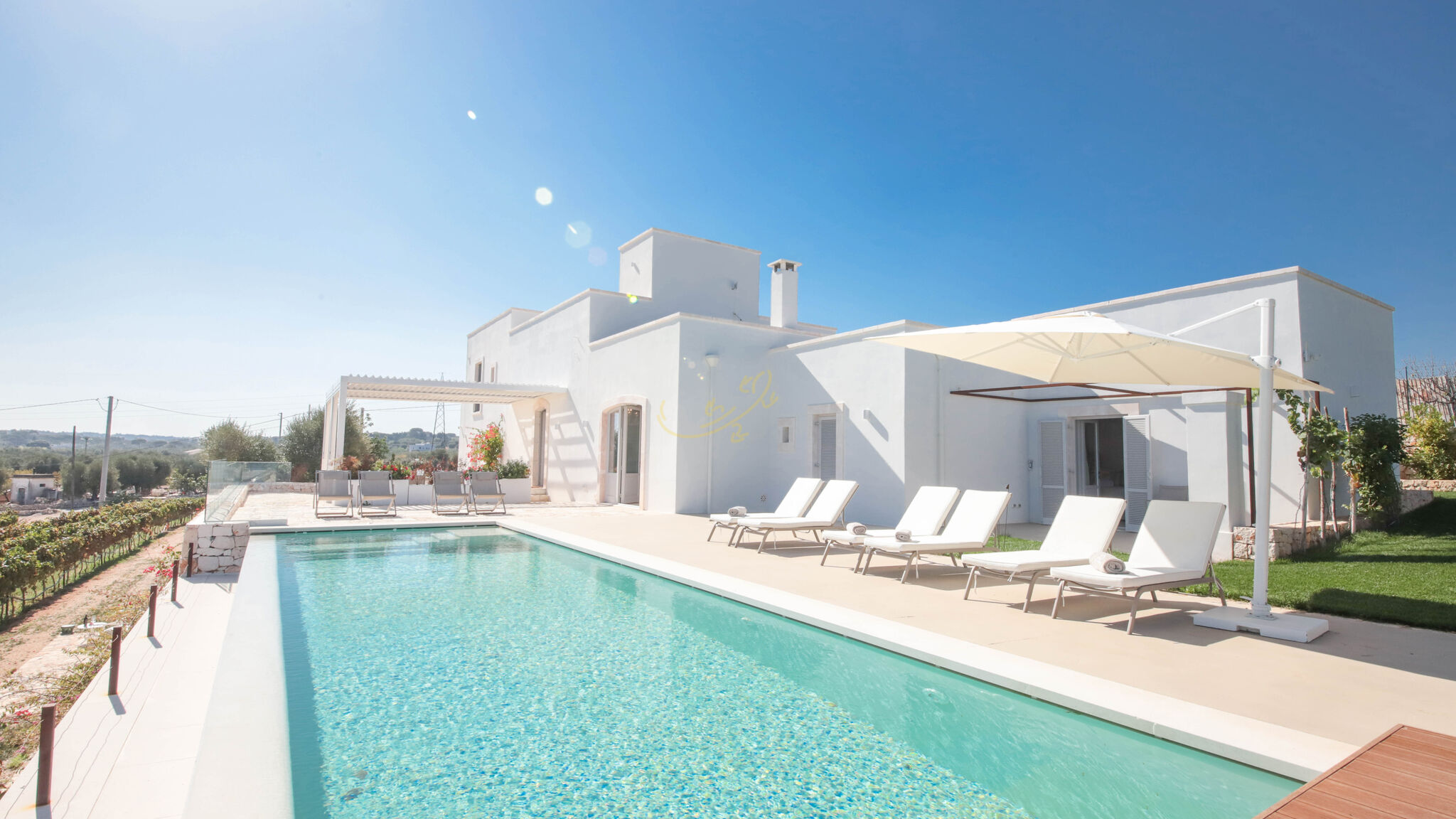 TD Tenuta Donna Madia Sea View Pool Over Vineyard