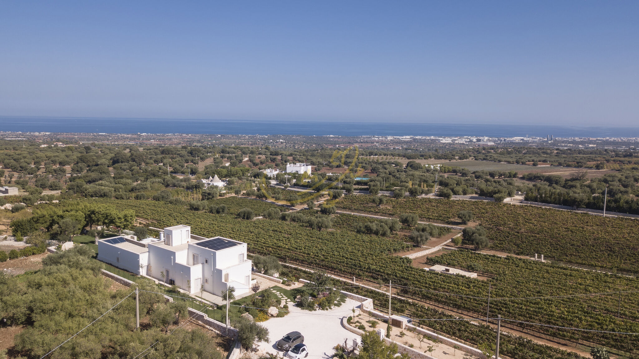 Trulli e Dimore Property Management Monopoli TD Tenuta Donna Madia Sea View Pool Over Vineyard