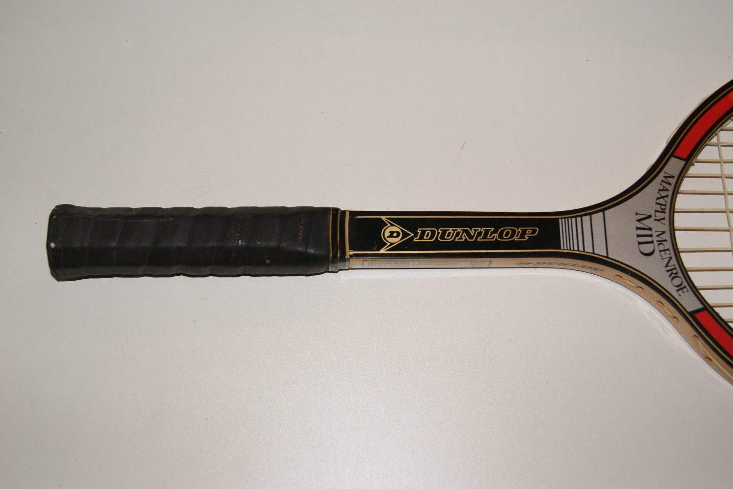 John McEnroe Dunlop Maxply: Mid 80’s Wooden Tennis Racquet