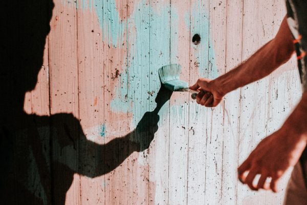 pintar una pared