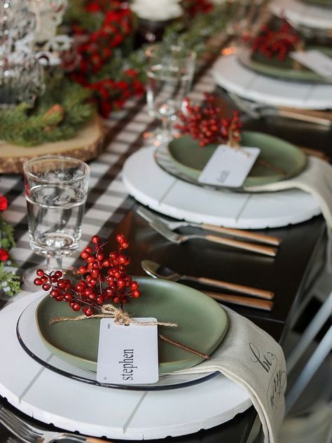 decoracion mesa navidad