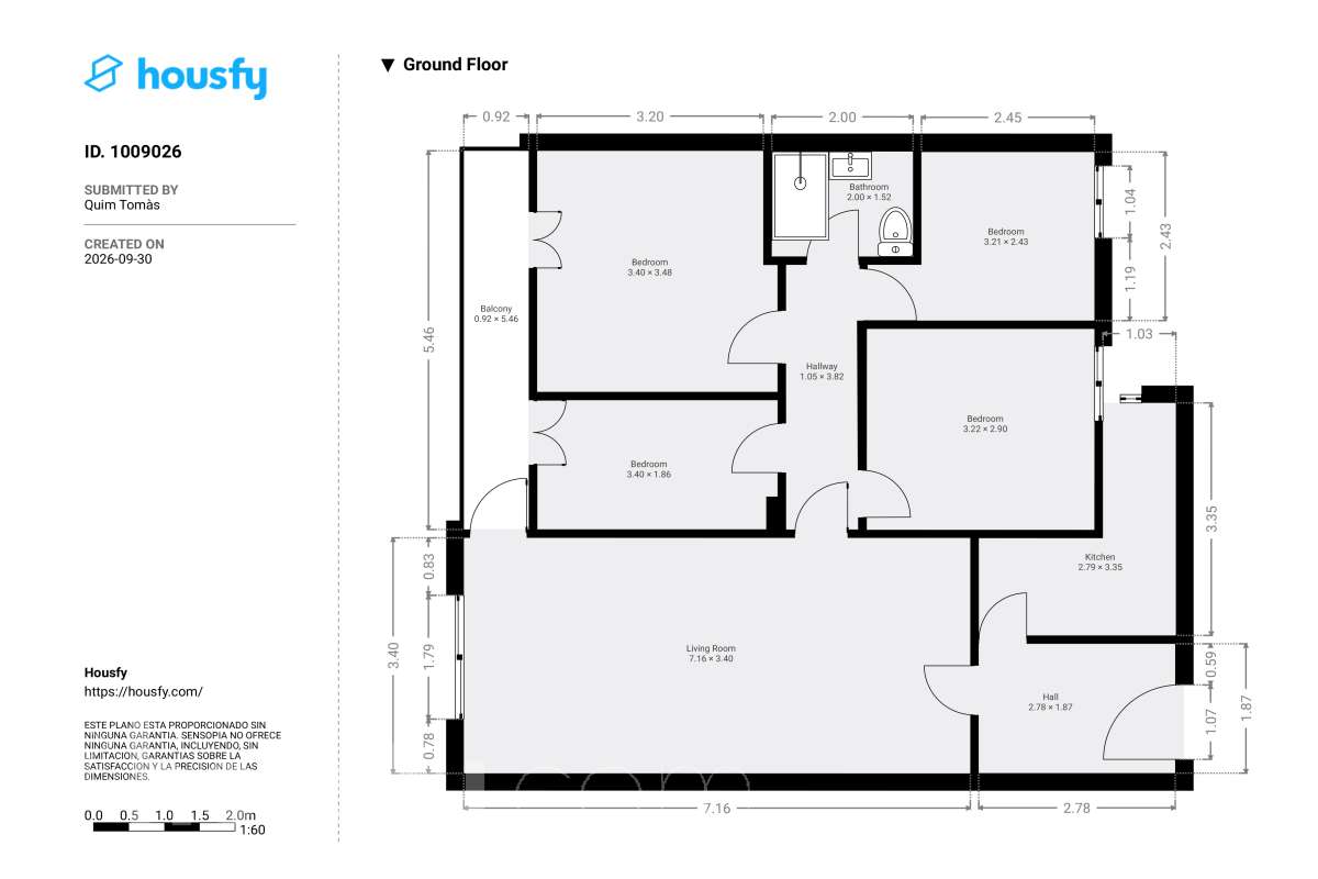 Piso familiar de 4 habitaciones con plaza de garaje en Can Palet (Terrassa)-28