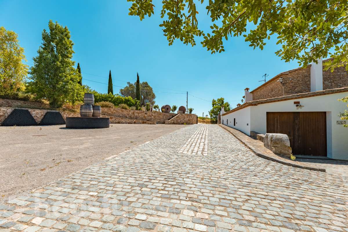 Housfy vende masía histórica de finales del S.XIX – El corazón del Penedès Descubra esta excepcional masía de piedra, un oasis de tranquilidad y autenticidad restaurado minuciosamente en 2010. Con una superficie construida de 351 m² sobre una extensa parcela de 8.502 m², esta propiedad combina a la perfección la tradición arquitectónica catalana con el máximo confort moderno. Lo que hace única a esta propiedad: Arquitectura y carácter: Restauración fiel que preserva elementos originales: vigas de madera de melis, techos de "volta catalana", suelos de mosaico antiguo y carpintería tradicional. Un viaje en el tiempo sin renunciar a las comodidades actuales. Entorno privilegiado: Ubicada en el corazón vinícola del Penedès, a tan solo 50 km de Barcelona y el aeropuerto, y a 20 km de Sitges. Disfrute de un entorno natural rodeado de viñedos, perfecto para actividades al aire libre como senderismo o rutas ecuestres. Zona exterior diseñada para disfrutar: Un espacio exterior con porches de columnas milenarias, piscina y una completa zona de barbacoa/horno de leña tradicional. Incluye una zona de sombra natural bajo moreras centenarias, huerto privado, frutales y un espacio polivalente de 3.700 m² apto para instalaciones hípicas. Sostenibilidad y equipamiento: La casa cuenta con sistema de calefacción geotérmica de alta eficiencia, pozos propios (caudal garantizado de 9.000 l/h), depuradora ecológica y conexión a fibra óptica, garantizando un funcionamiento autónomo y eficiente. Distribución y detalles: Amplios espacios interiores, incluyendo una biblioteca, cocina rústica de 28 m² con chimenea, gran salón de reuniones con capacidad para 24 comensales y bodega. La planta superior conserva el encanto original con acceso a un desván polivalente de 90 m². Esta propiedad es ideal para quienes buscan una residencia singular, un refugio de fin de semana o una oportunidad de inversión en una de las zonas más demandadas y con mayor encanto de Cataluña. Quiere visitarla? Contacte con Housfyy agende su visita sin compromiso. Más información en: housfy.com-48