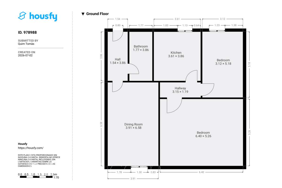 ALQUILADO. SOLO INVERSORES. Housfy vende 🏡 acogedor piso ubicado en L'Hospitalet de Llobregat, tu nuevo hogar te espera en el corazón de L'Hospitalet! Un piso lleno de posibilidades , donde la comodidad de tenerlo todo a un paso se une a la calidez del hogar que siempre has soñado. Contrato de alquiler: Se subroga al comprador conforme a la LAU. Inquilinos con excelente cumplimiento. Información contractual ampliada en privado. Datos de inversión: Renta: 610,37 €/mes (7.324,44 €/año) Rentabilidad bruta: 6,719 % Inversión estable con contrato vigente e inquilinos cumplidores. LA VIVIENDA ESTA ALQUILADA HASTA EL 13 DE MAYO DE 2027. La vivienda dispone de 32 m2 útiles (verificados con la Dirección General de Catastro). Construido en el año: 1972. Distribución de estancias -Salón-comedor -2 Dormitorios -1 Baño -Cocina equipada Características específicas -Cédula de habitabilidad Zona y entorno Respecto a la ubicación, se sitúa en L'Hospitalet de Llobregat, municipio de Barcelona. Esta propiedad se encuentra cerca de transporte público, colegios, supermercados y farmacias. Metro L1 (Línea Roja - Estación Pubilla Cases o Florida): Te deja directamente en Plaza España, Plaza Catalunya o Arc de Triomf sin hacer ningún transbordo. Metro L5 (Línea Azul - Estación Ernest Lluch o Pubilla Cases): Perfecta para ir a la zona alta de Barcelona, Sants Estació, Diagonal o la Sagrada Família. Trambaix (Tranvía - Parada Ernest Lluch o Can Rigal): Te conecta directamente con la Avenida Diagonal de Barcelona (zona universitaria y centros comerciales). Este anuncio contiene imágenes ilustrativas, con el objetivo de mostrar el potencial de la propiedad, y pueden diferir del resultado final. Aviso legal El precio de venta no incluye gastos de la compraventa como notaría, registro, impuestos, ni tampoco honorarios agencia. Esta publicación no es vinculante. Consulta siempre la nota simple con Housfy antes de formalizar la compraventa. Sobre nosotros Housfy es la plataforma integral de servicios inmobiliarios. Nuestra combinación de expertos y tecnología pone al alcance de todo el mundo servicios cómodos, claros y seguros. AICAT número: 7922. Nos encargamos de la gestión y asesoramiento de la compra. ¡Olvídate de todo! Hacemos los trámites por ti. Y, si además necesitas financiación, ponemos a tu disposición un bróker hipotecario para ayudarte a conseguir las mejores condiciones para tu perfil económico. ¿Quieres visitarla? Contacta con Housfy y agenda tu visita sin compromiso. Más información en: housfy.com En cumplimiento de la Ley 8/2026 en Cataluña, el certificado de presencia o ausencia de amianto se encuentra en proceso de tramitación.-15