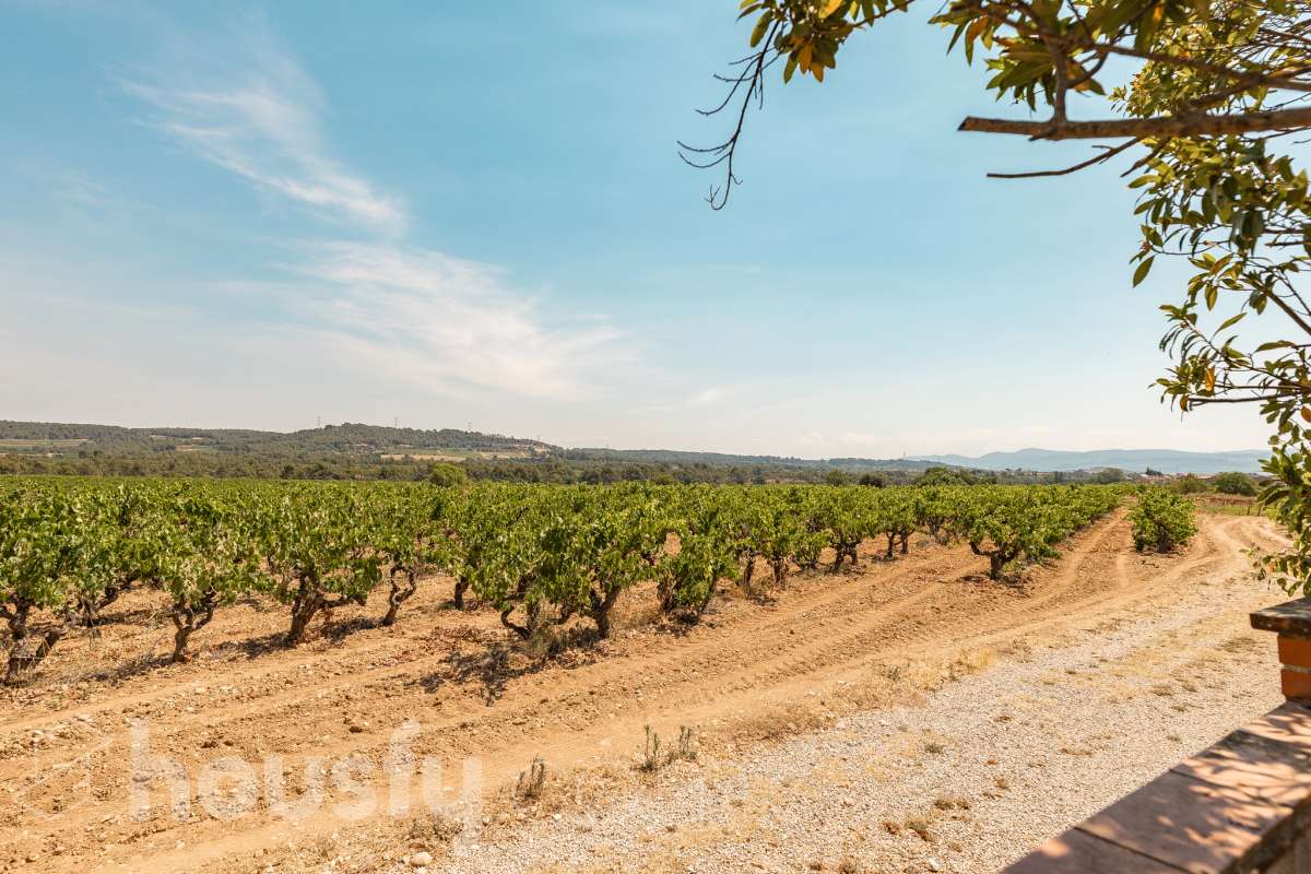 Housfy vende 🏡 amplia casa a 3 vientos y parcela rústica, ubicada en Torrelavit. Vive con la máxima tranquilidad, rodeado de un paisaje vitivinícola idílico y una paz absoluta. Sin renunciar a una excelente conectividad a pocos minutos de la c-15. Vivienda para reformar y diseñar a tu gusto!. Dispone de una planta completamente diáfana y polivalente, diseñada para adaptarse al ritmo de tu vida: desde un taller artístico hasta el espacio de relax que siempre soñaste. Justo enfrente de la casa, se encuentra un precioso jardín de 105m2. La vivienda dispone de 165m2 útiles (verificados con la Dirección General de Catastro). Reformada en el año: 1975. el inmueble cuenta también con una parcela rústica adyacente de 2.575 m2. Distribución de estancias -Salón-comedor -3 Dormitorios -2 Baños -Cocina independiente. Características específicas -Patio -Jardín privado Zona y entorno Respecto a la ubicación, se sitúa en Torrelavit, municipio de Barcelona. Esta propiedad se encuentra cerca de transporte público, colegios, supermercados y farmacias. Aviso legal El precio de venta no incluye gastos de la compraventa como notaría, registro, impuestos, ni tampoco honorarios agencia. Esta publicación no es vinculante. Consulta siempre la nota simple con Housfy antes de formalizar la compraventa. Sobre nosotros Housfy es la plataforma integral de servicios inmobiliarios. Nuestra combinación de expertos y tecnología pone al alcance de todo el mundo servicios cómodos, claros y seguros. AICAT número: 7922. Nos encargamos de la gestión y asesoramiento de la compra. ¡Olvídate de todo! Hacemos los trámites por ti. Y, si además necesitas financiación, ponemos a tu disposición un bróker hipotecario para ayudarte a conseguir las mejores condiciones para tu perfil económico. ¿Quieres visitarla? Contacta con Housfy y agenda tu visita sin compromiso. Más información en: housfy.com-40
