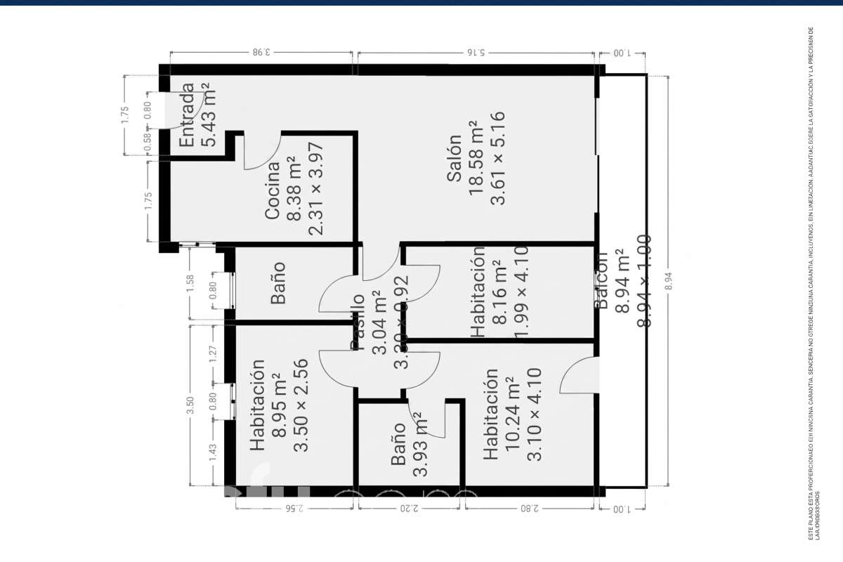 Housfy presenta este luminoso piso ubicado en L’Hospitalet de Llobregat, con 91 m² útiles (verificados con Catastro) en una finca del año 2012 con ascensor. Una vivienda en muy buen estado y lista para entrar a vivir desde el primer día. El salón-comedor destaca por su amplitud y luminosidad, con salida directa a un agradable balcón corrido que conecta también con uno de los dormitorios. La cocina es independiente y está totalmente equipada. La zona de noche se distribuye en 3 dormitorios (dos exteriores y uno interior), incluyendo la habitación principal en suite con su propio baño. En total, la vivienda dispone de 2 baños completos. Para tu total comodidad, cuenta con aire acondicionado por conductos y ventiladores de techo. Además, el piso incluye una cómoda plaza de garaje para coche grande en la misma finca (11,56m² superficie total, 5,10m² largo x 2,26m² de ancho), con acceso directo a través del ascensor. Ubicado a un paso del centro comercial Gran Via 2, en un entorno con todo tipo de servicios (colegios, supermercados, farmacias) y una excelente comunicación en transporte público hacia Barcelona. ¡No dejes escapar esta oportunidad única de diseñar tu hogar a medida! Aviso legal El precio de venta no incluye gastos de la compraventa como notaría, registro, impuestos, ni tampoco honorarios agencia. Esta publicación no es vinculante. Consulta siempre la nota simple con Housfy antes de formalizar la compraventa. Sobre nosotros Housfy es la plataforma integral de servicios inmobiliarios. Nuestra combinación de expertos y tecnología pone al alcance de todo el mundo servicios cómodos, claros y seguros. AICAT número: 7922. Nos encargamos de la gestión y asesoramiento de la compra. ¡Olvídate de todo! Hacemos los trámites por ti. Y, si además necesitas financiación, ponemos a tu disposición un bróker hipotecario para ayudarte a conseguir las mejores condiciones para tu perfil económico. ¿Quieres visitarla? Contacta con Housfy y agenda tu visita sin compromiso. Más información en: housfy.com En cumplimiento de la Ley 8/2026 en Cataluña, el certificado de presencia o ausencia de amianto se encuentra en proceso de tramitación.-28