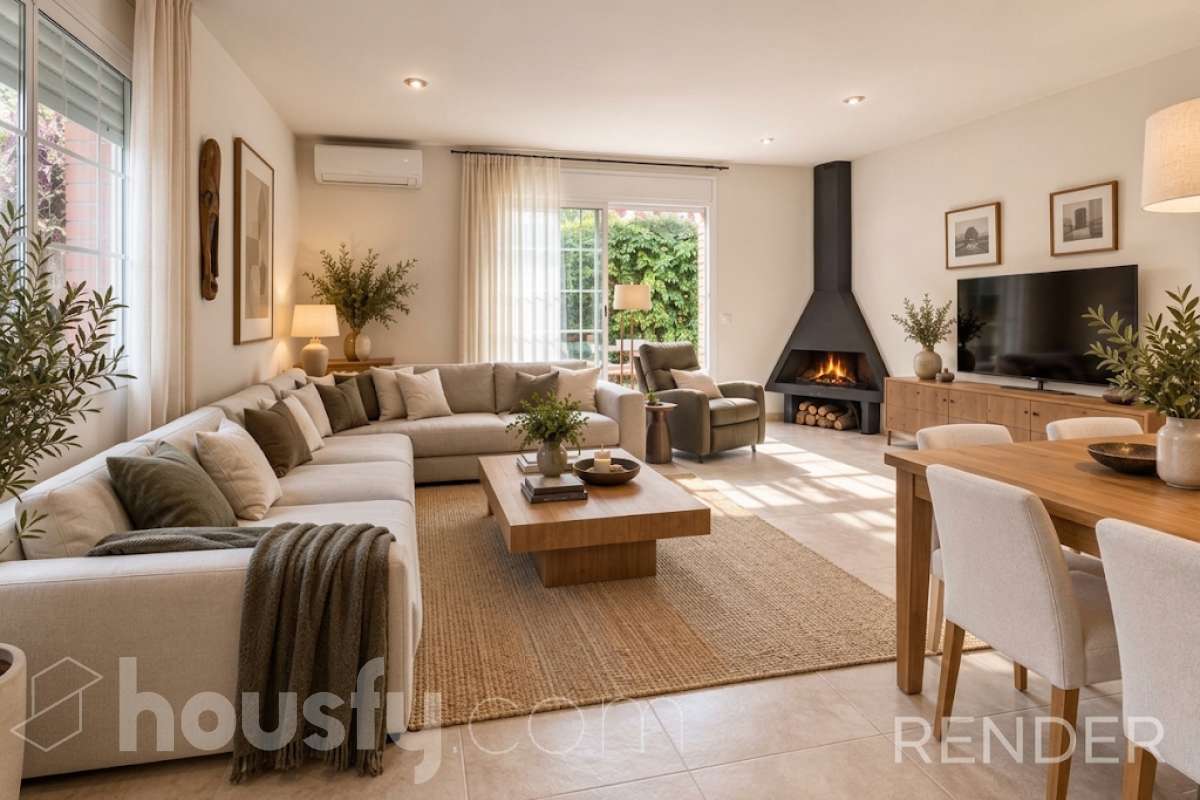 Exclusiva casa con piscina privada, parcela de 600 m² y placas solares en Sant Cugat-10