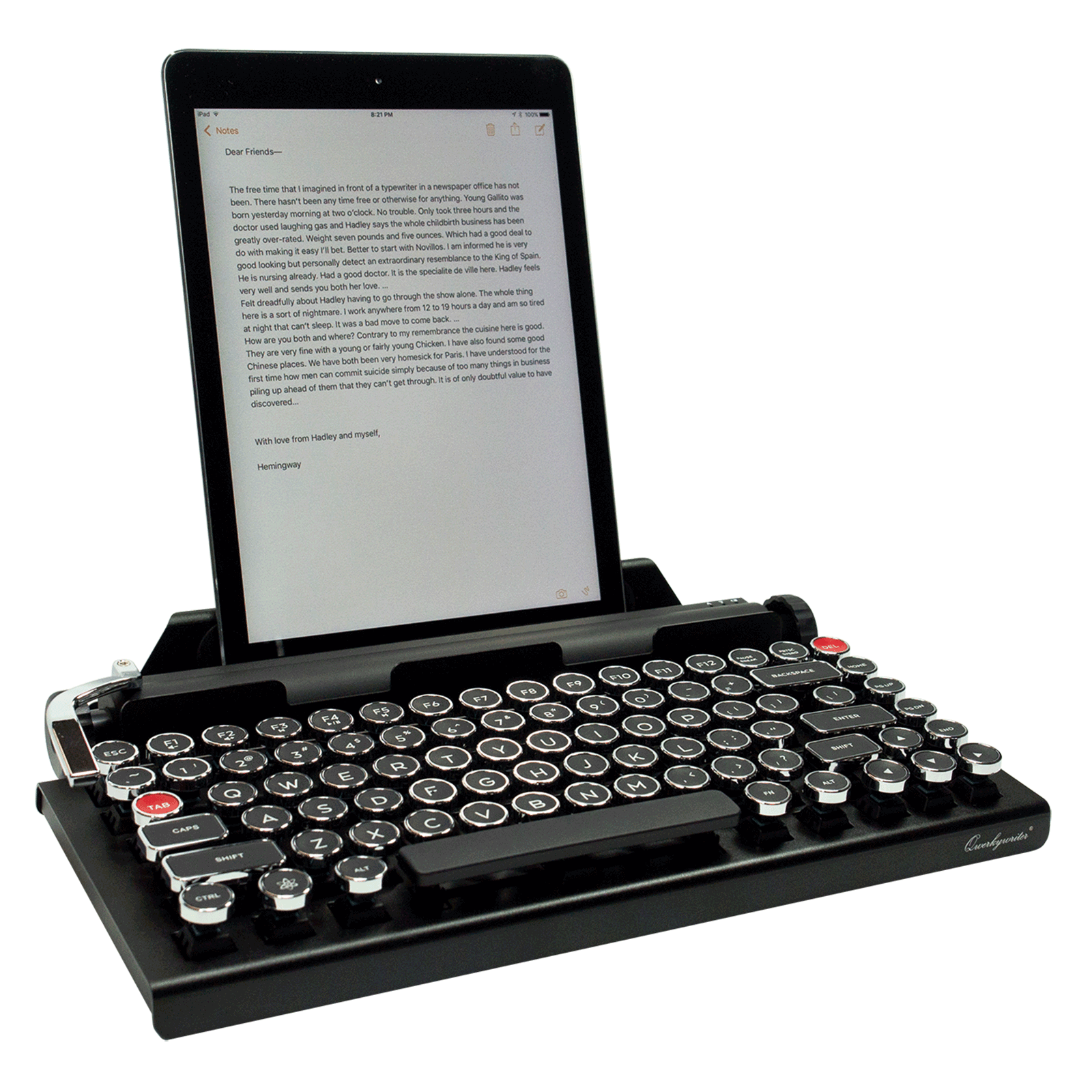 Qwerkywriter a retro typewriter tool for tablets How To Spend It