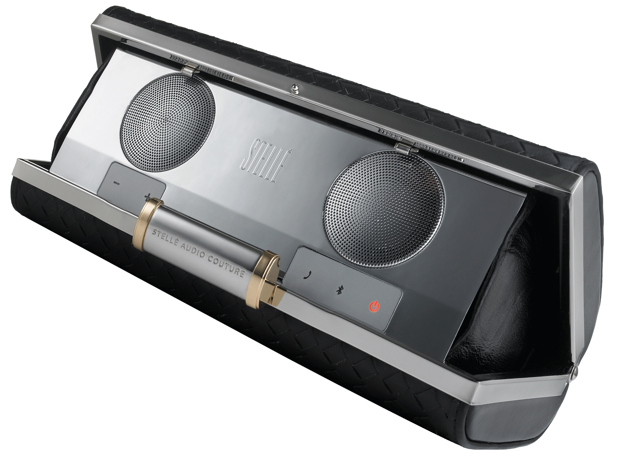 Stellé Audio Couture Clutch speaker How To Spend It