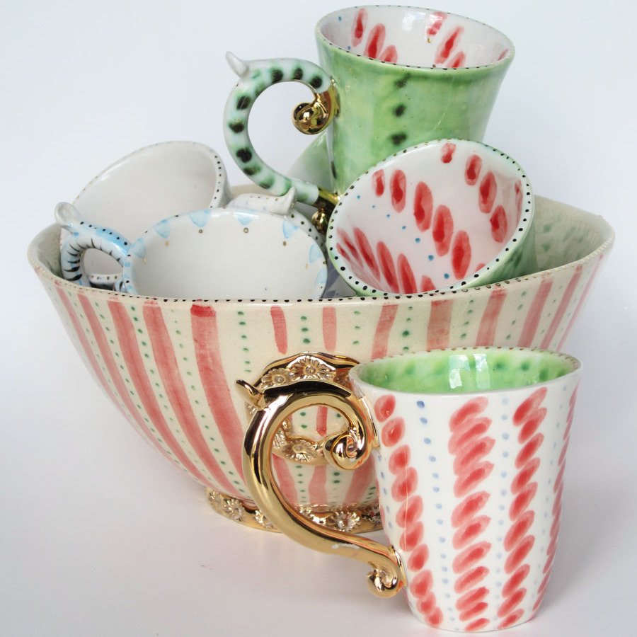 Handmade, delightfully girly pottery How To Spend It