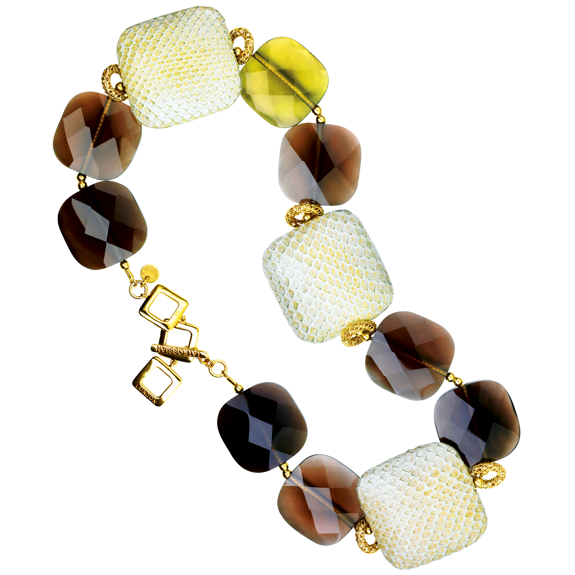 Tateossian goldplated Serpentine necklace How To Spend It