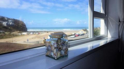 Sea view from Seashells couch