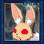 That Rabbit's Dynamite! Scrabbit with red eyes
