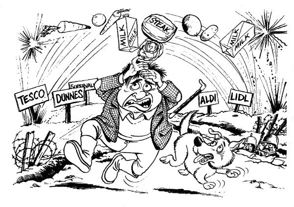 The battle of supermarket aisle