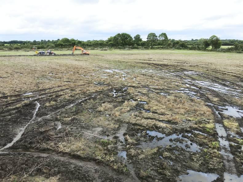 A drainage job working well 18 months later 
