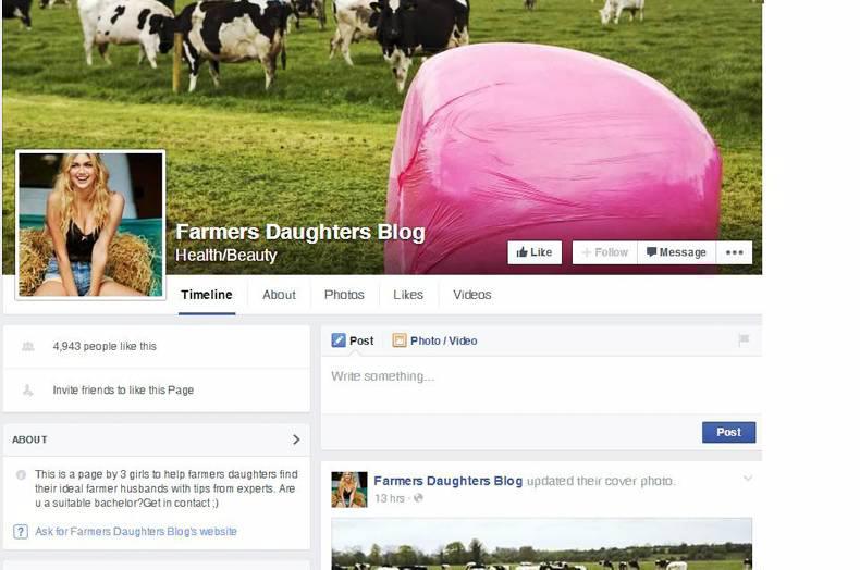 Facebook page set up by Irish girls offers tips on how to find a farmer husband